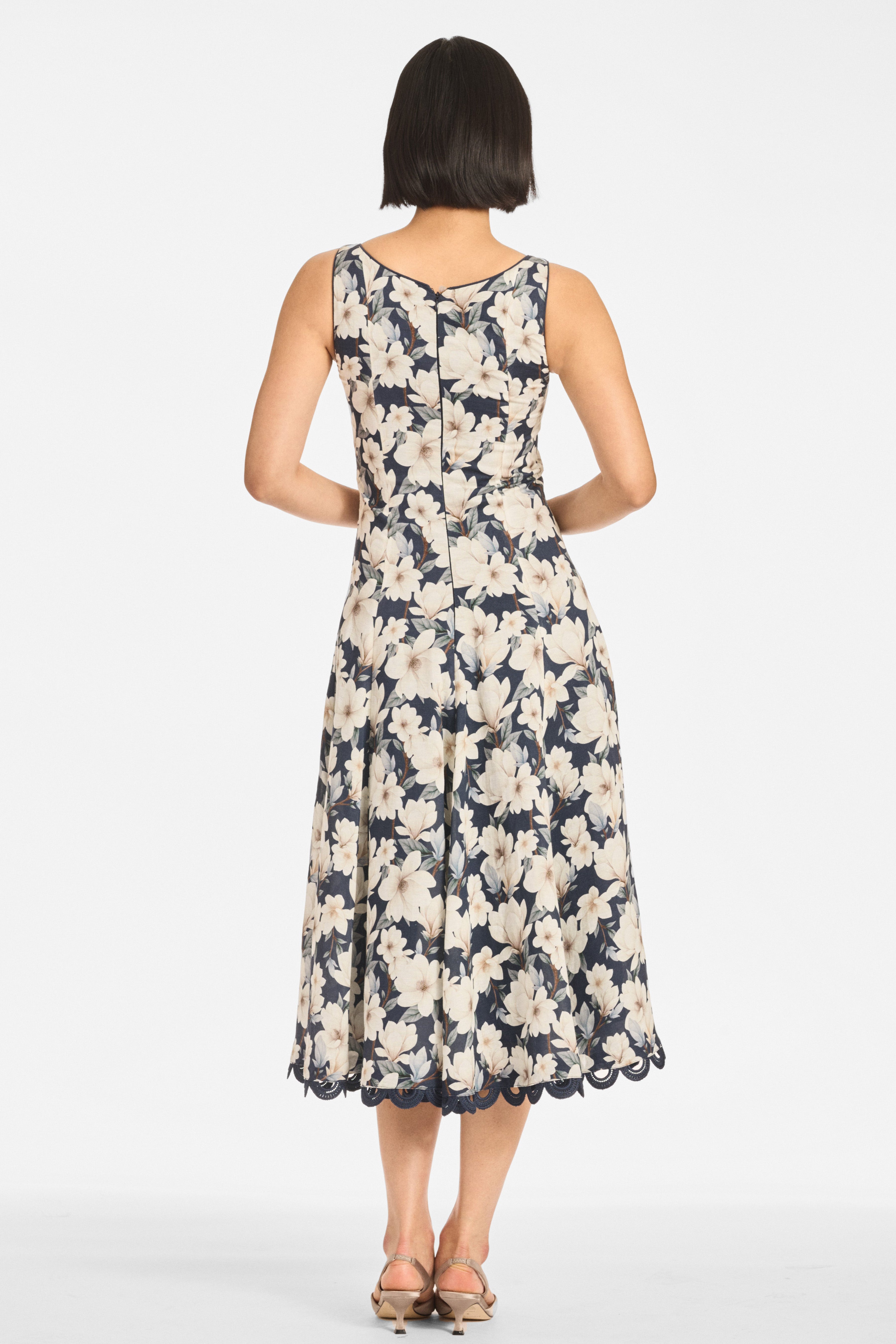 TERESA DRESS - MIDNIGHT MAGNOLIA