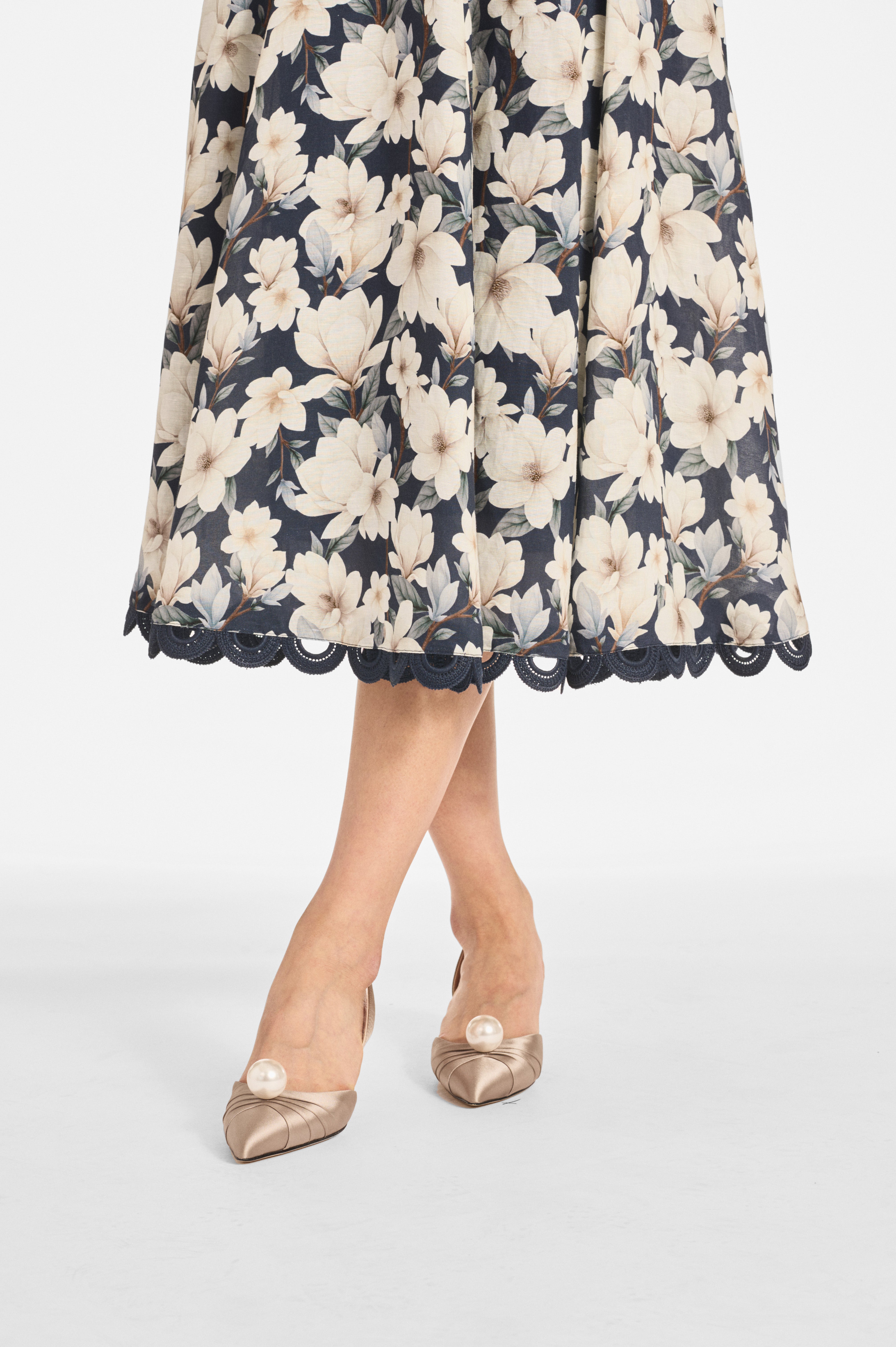 TERESA DRESS - MIDNIGHT MAGNOLIA