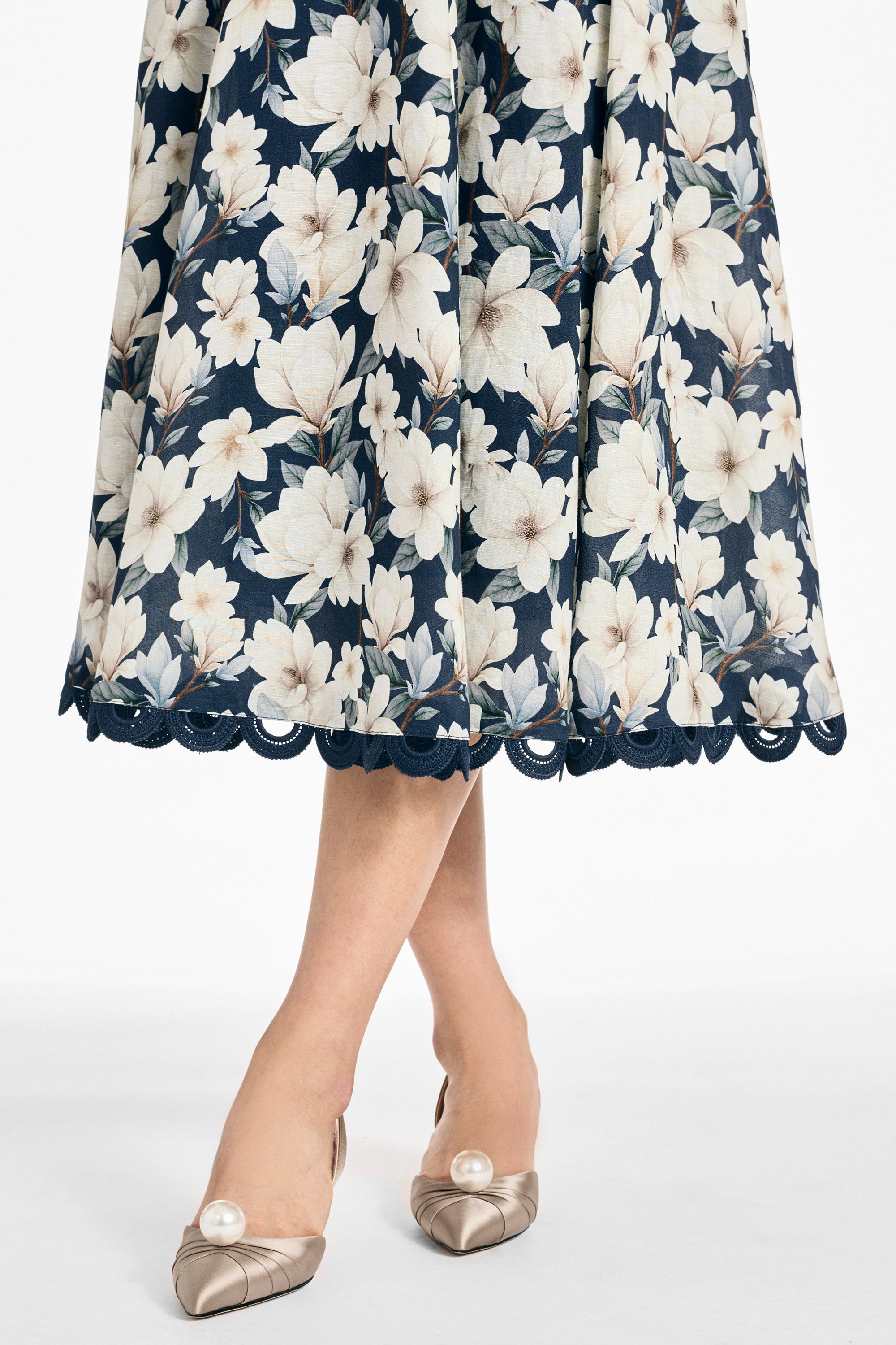 TERESA DRESS - MIDNIGHT MAGNOLIA