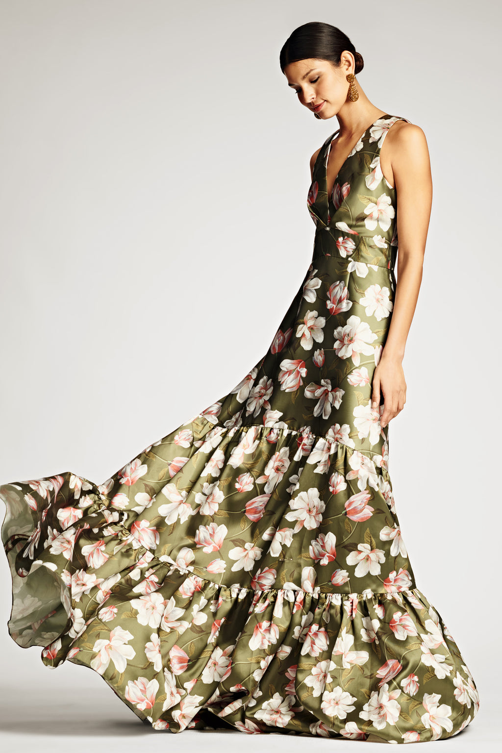 RORI GOWN MOSS MAGNOLIA