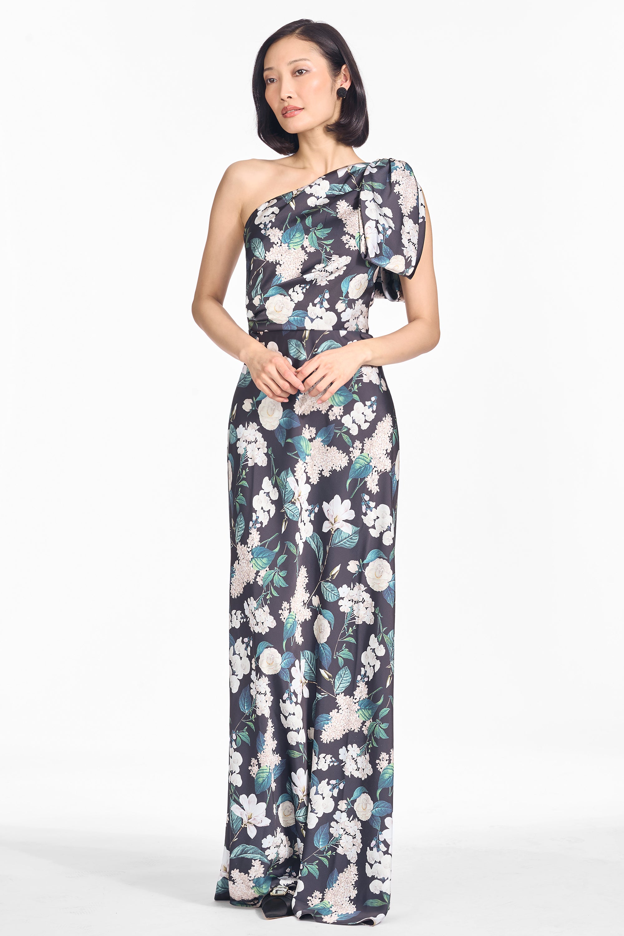 AUBREY GOWN - INK & IVORY BLOOMS