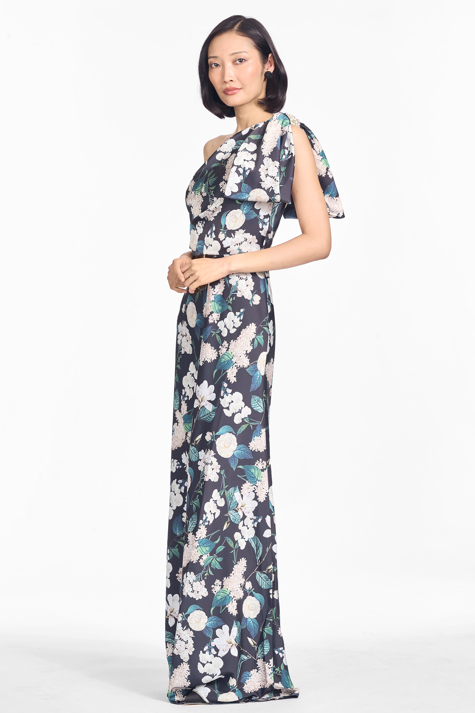 Aubrey gown   ink & ivory blooms