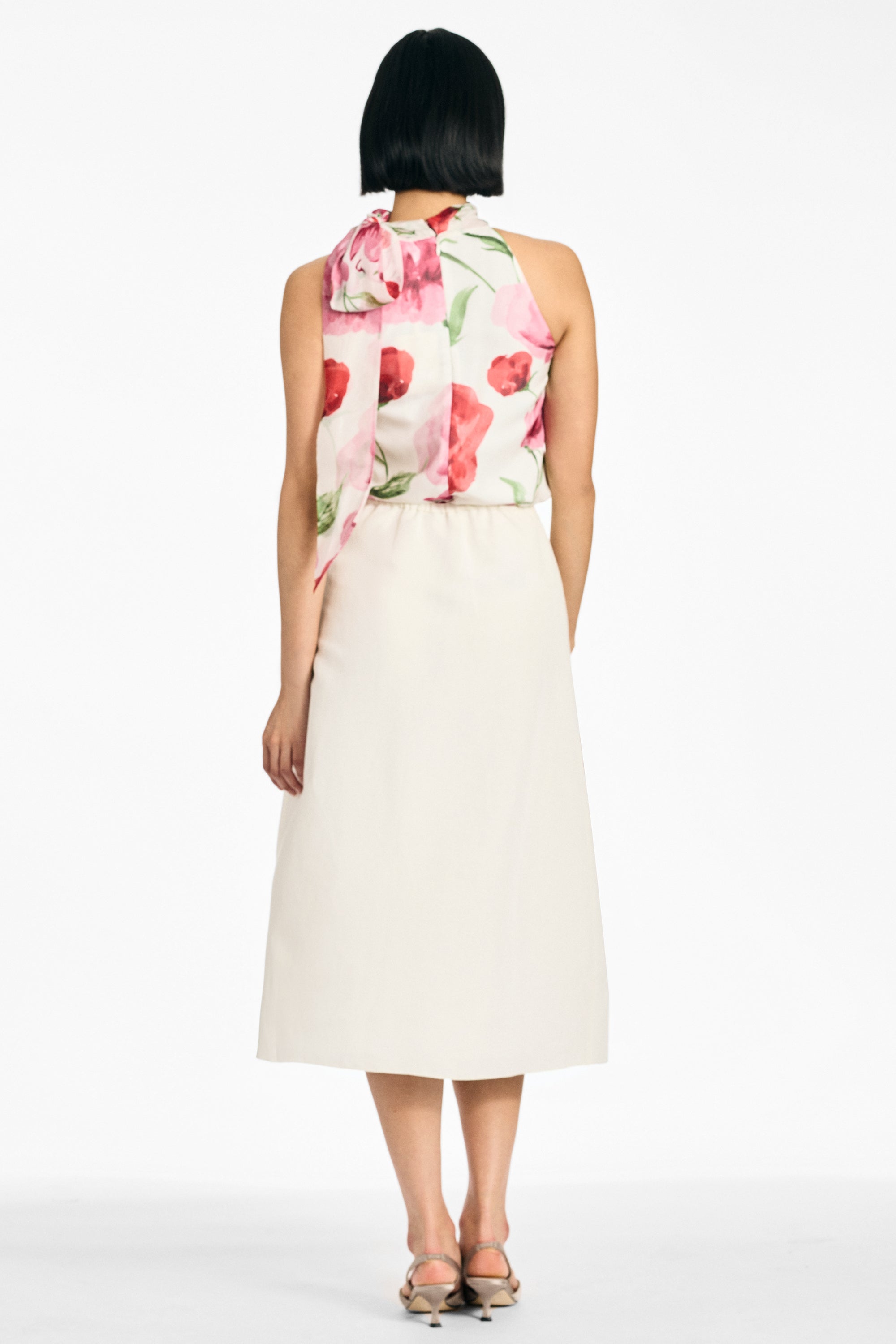 JOANNA SKIRT - EMBROIDERED WHITE