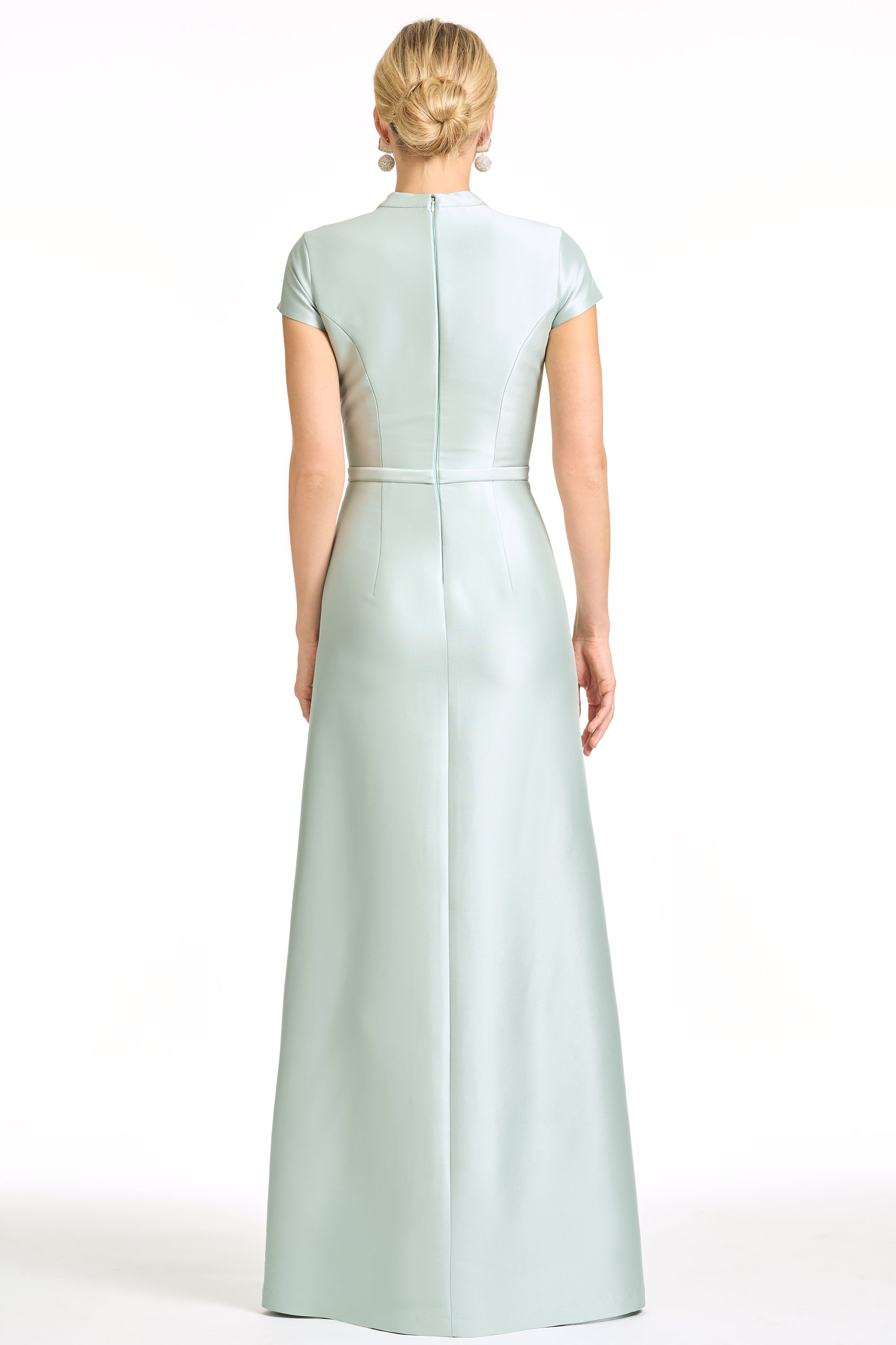 EMBELLISHED CHARLOTTE GOWN - CELADON