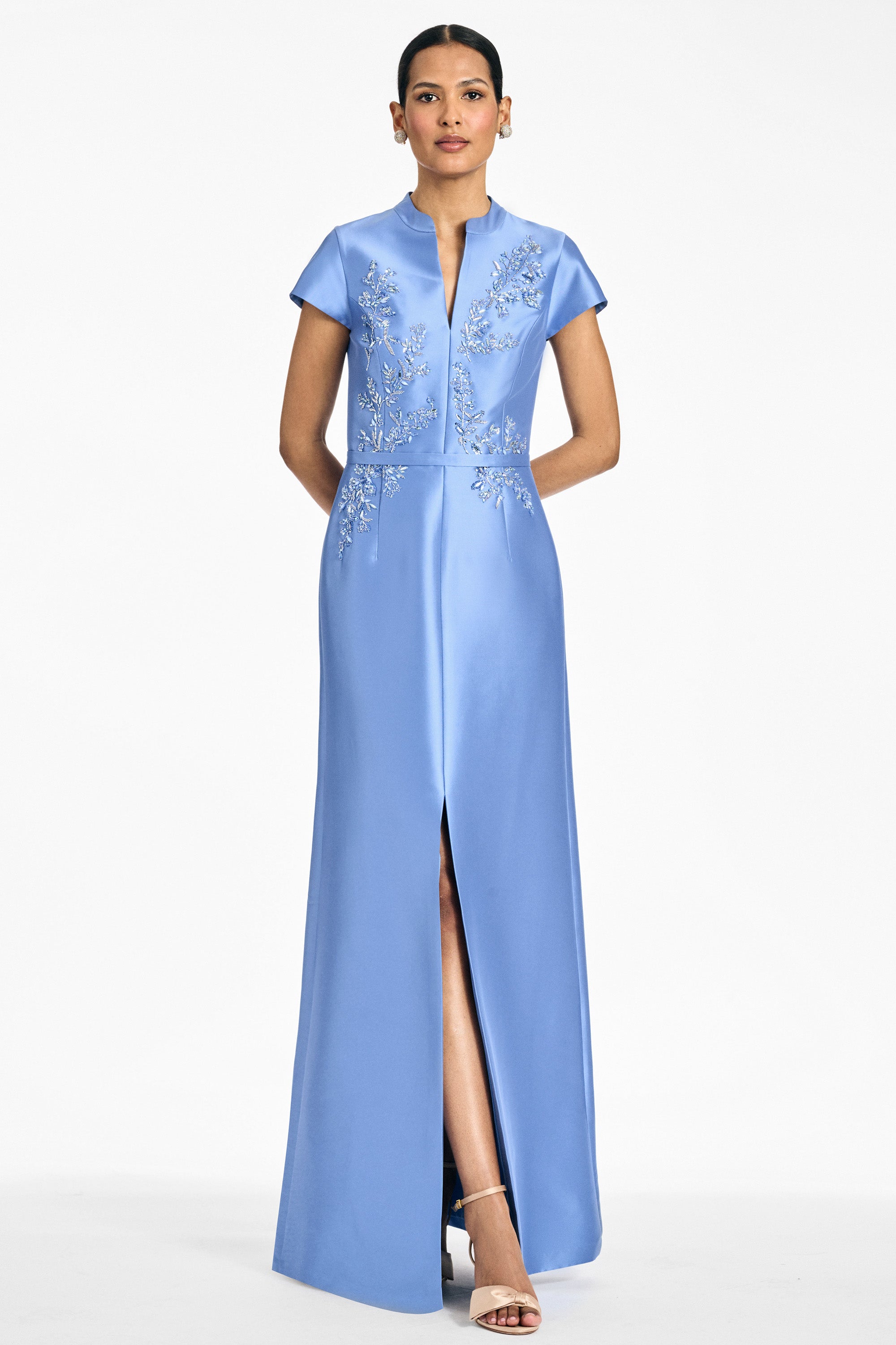 EMBELLISHED CHARLOTTE GOWN - OPAL