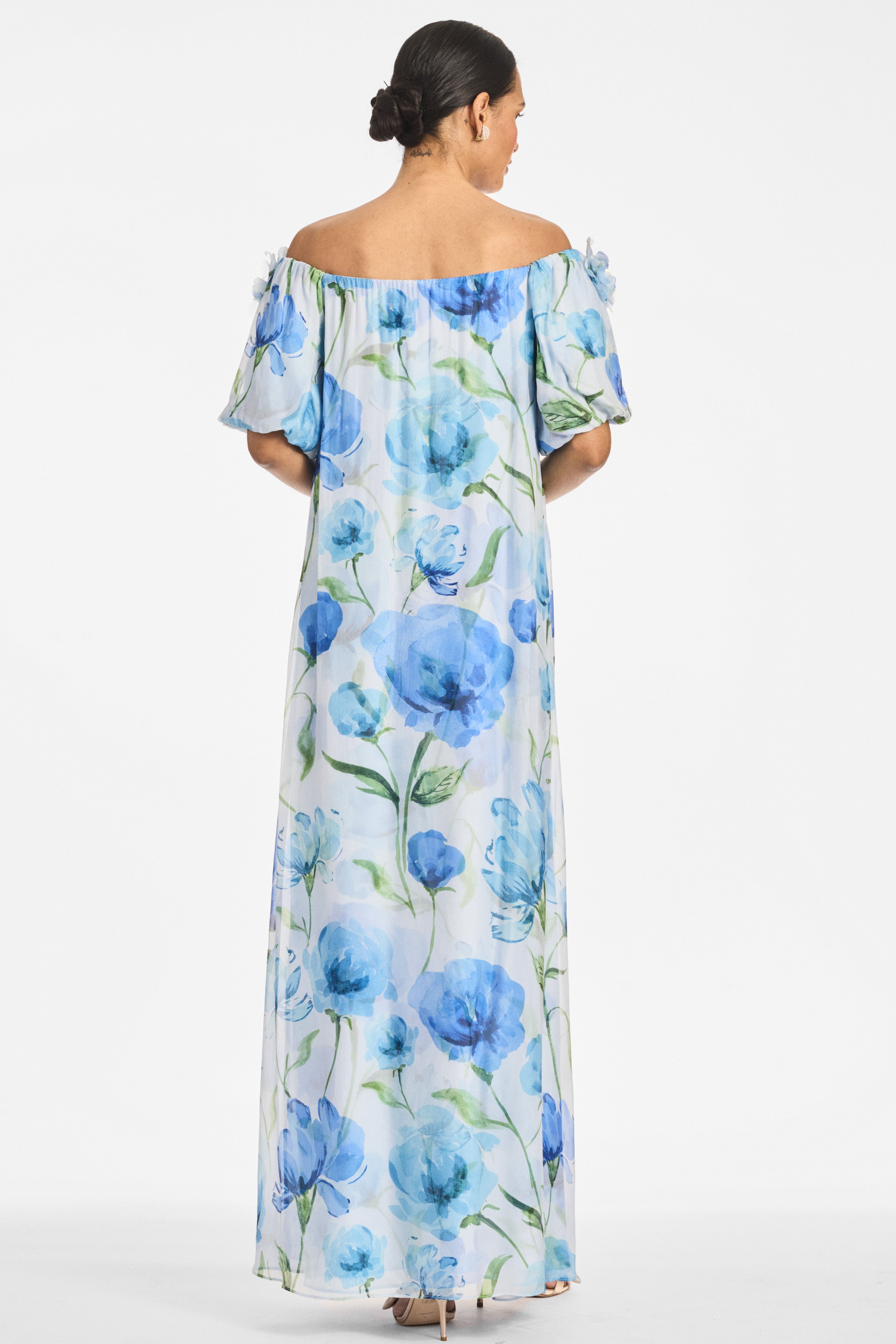 VALENTINA GOWN - GRANDE SAPPHIRE POPPIES