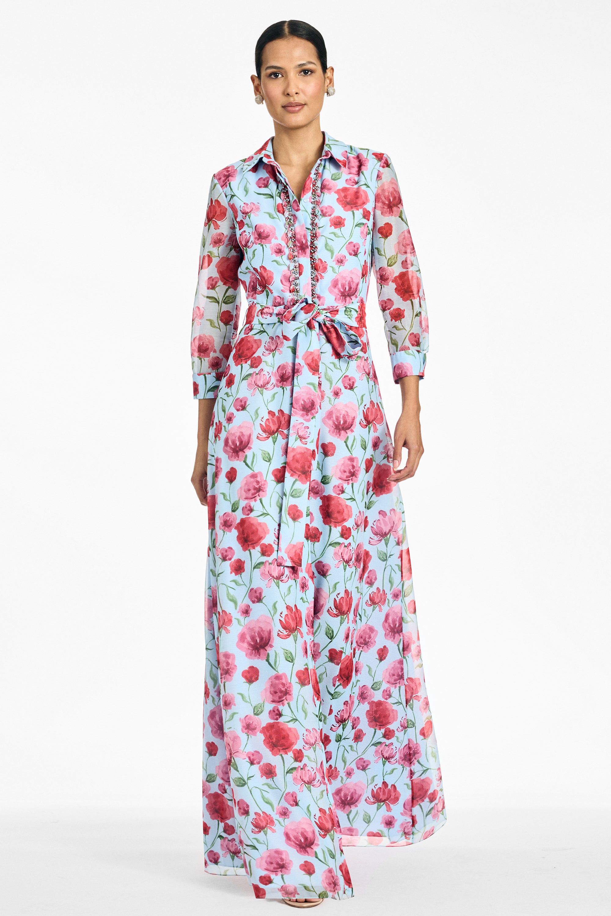 ADDISON GOWN - SKY POPPIES