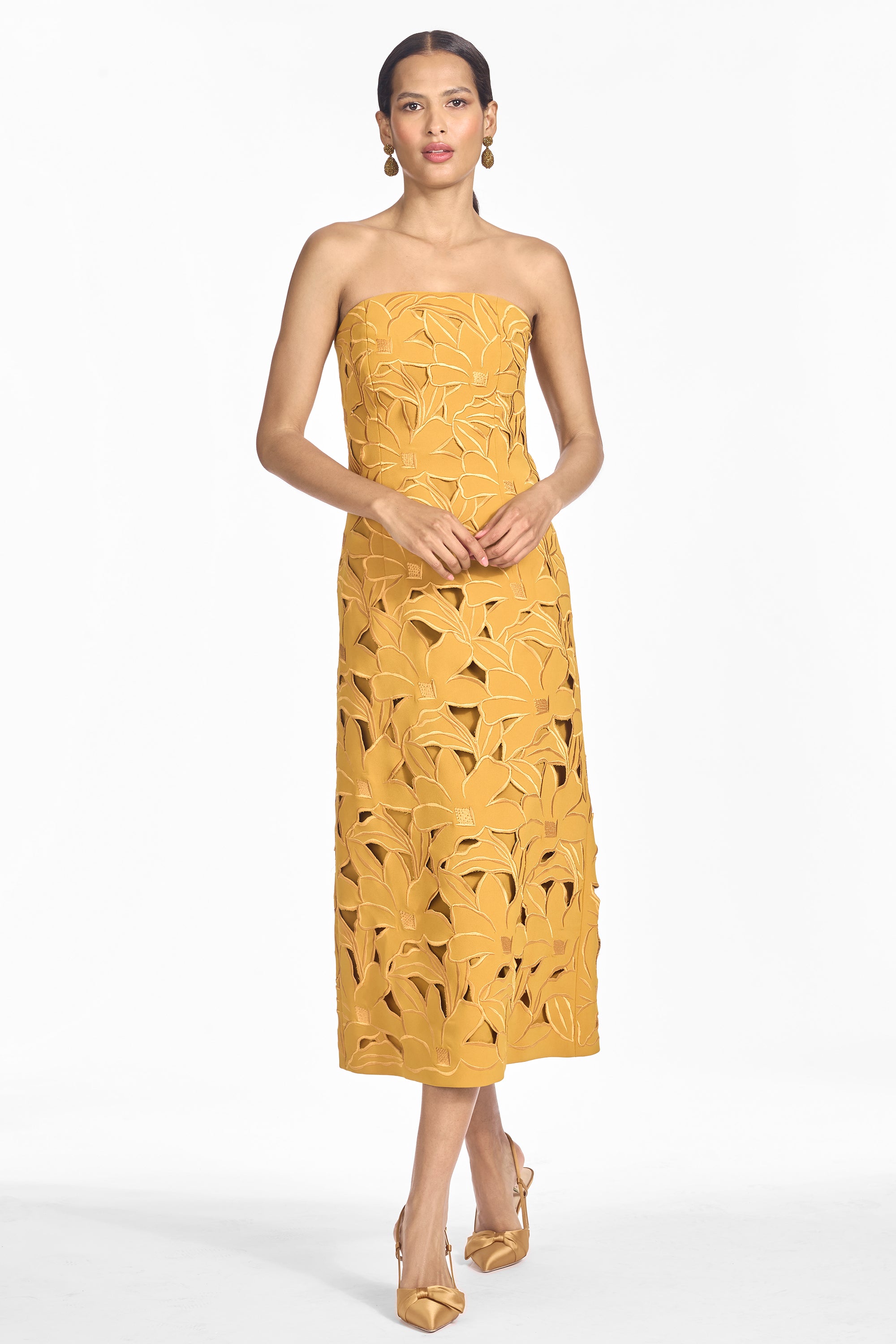 PAMELA DRESS - SAFFRON