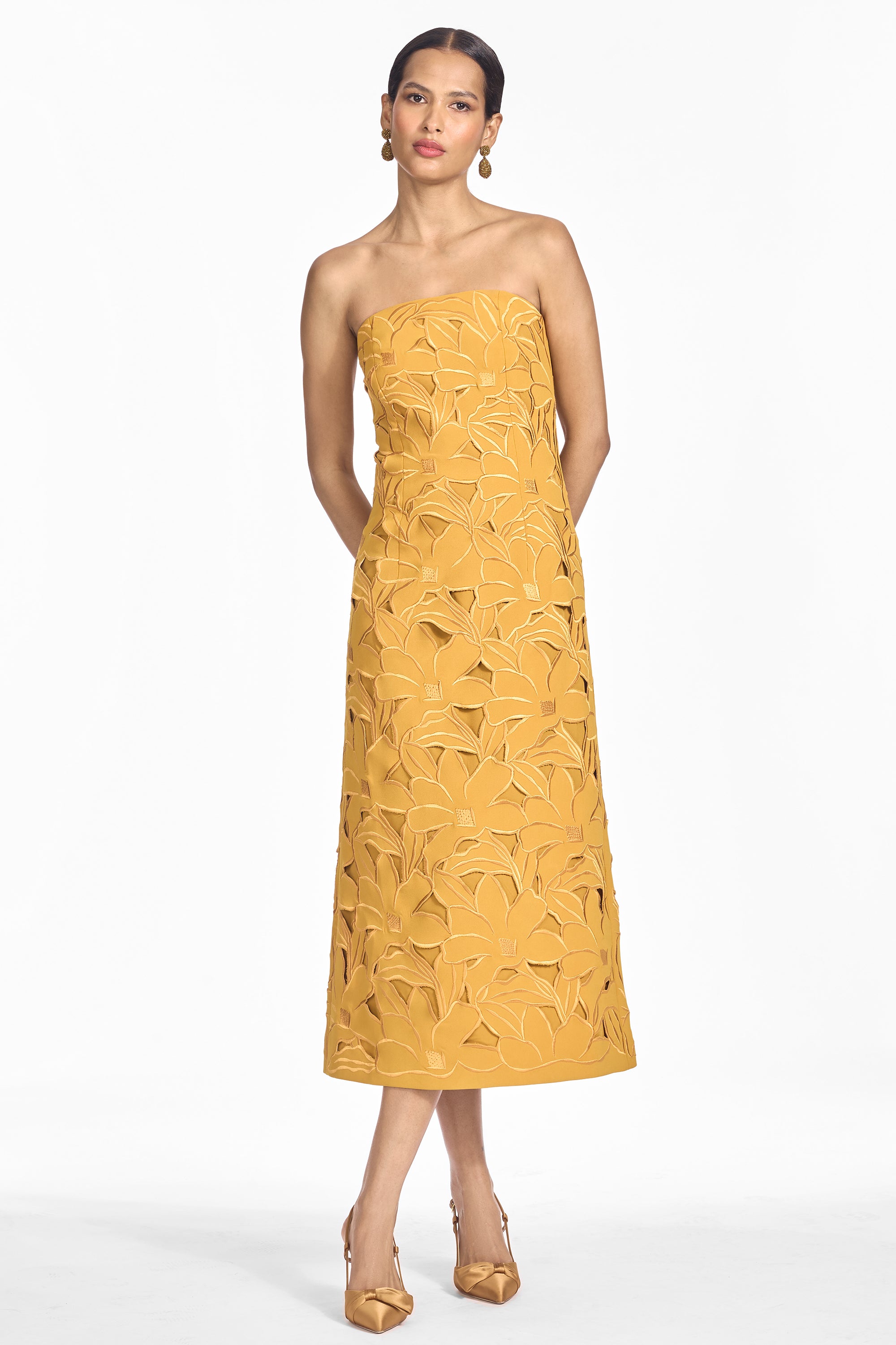 PAMELA DRESS - SAFFRON