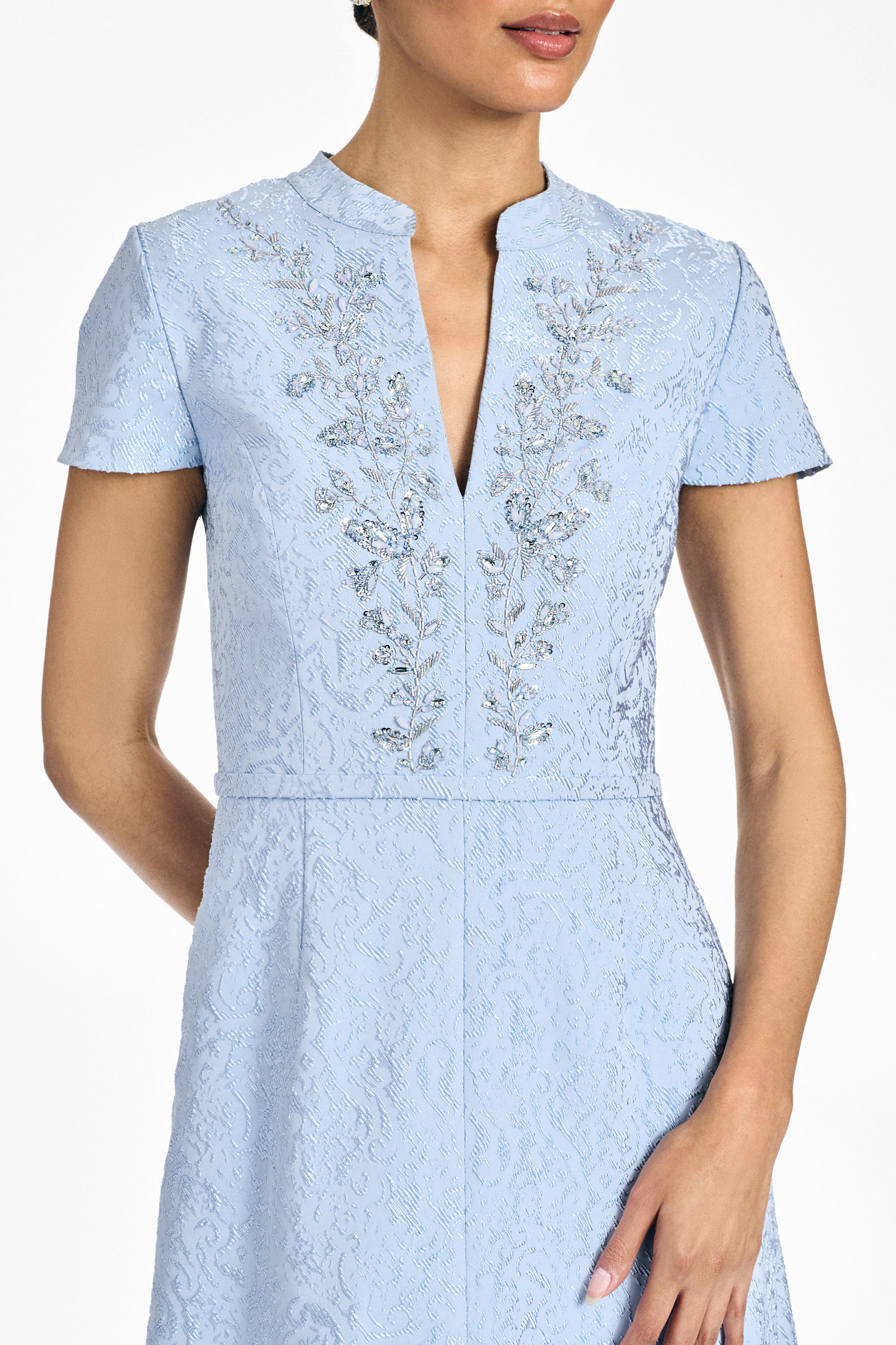 EMBELLISHED CHARLOTTE GOWN - ICE BLUE