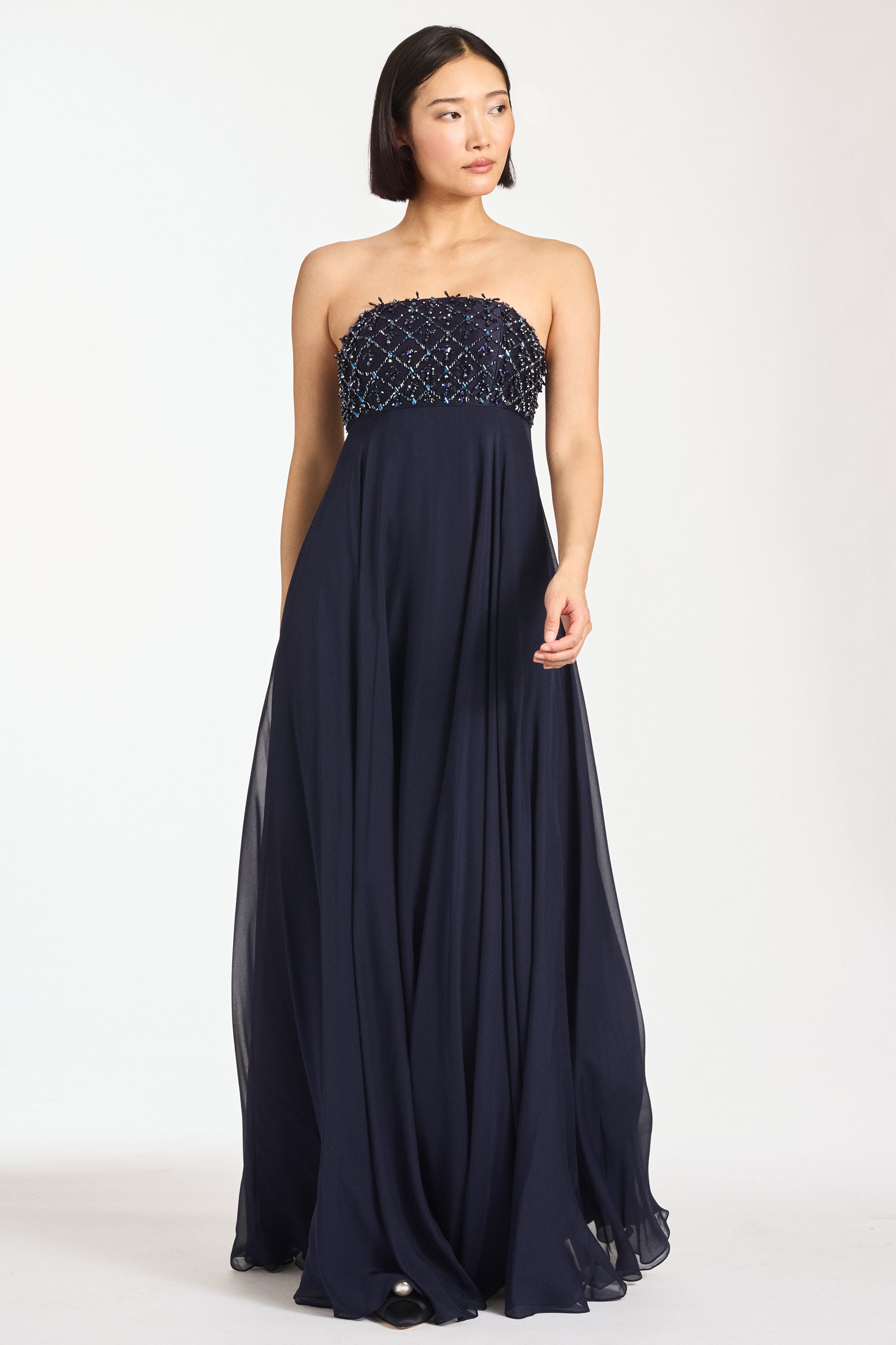 EMBELLISHED MONACO GOWN - MIDNIGHT