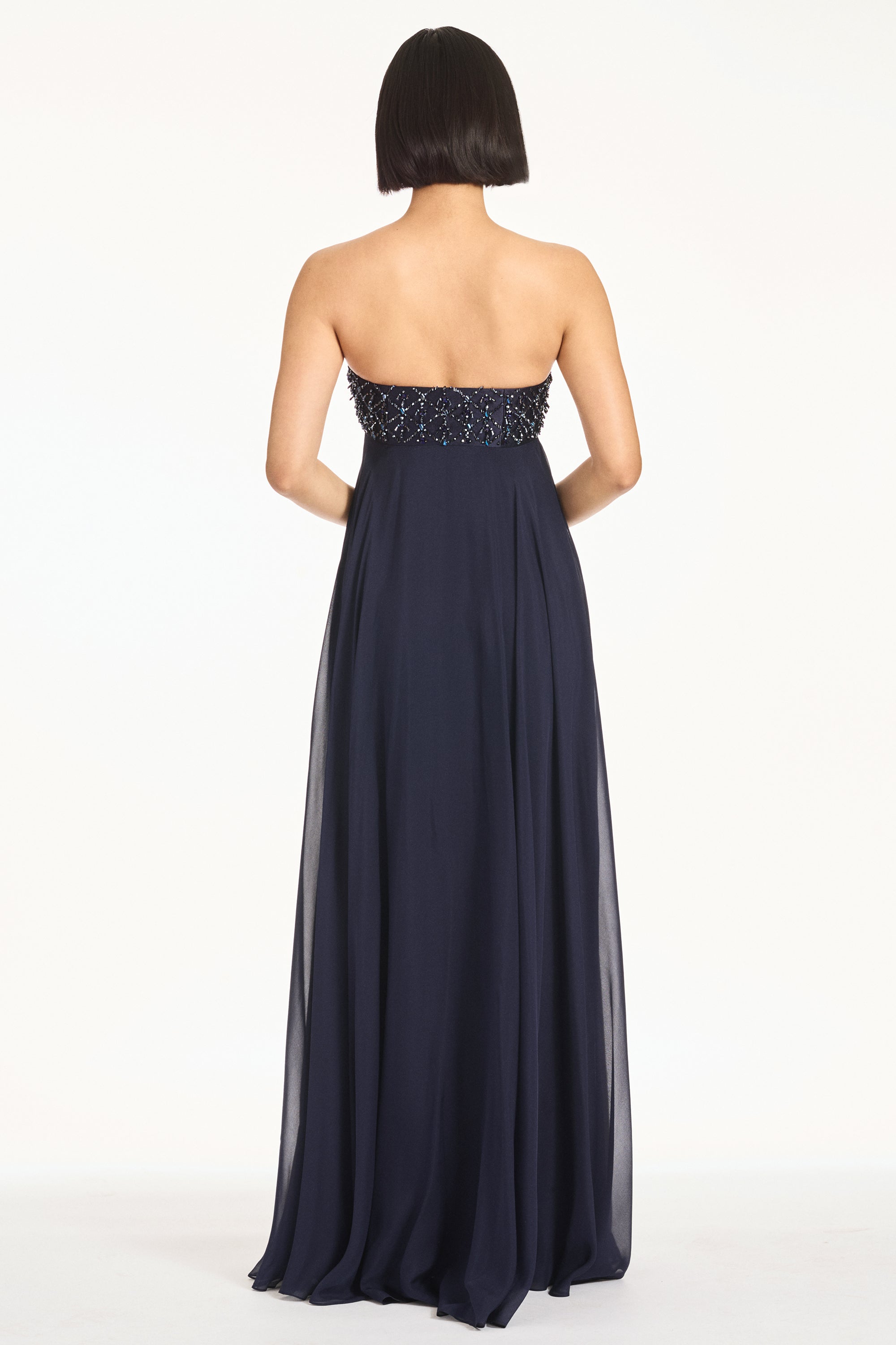 EMBELLISHED MONACO GOWN - MIDNIGHT