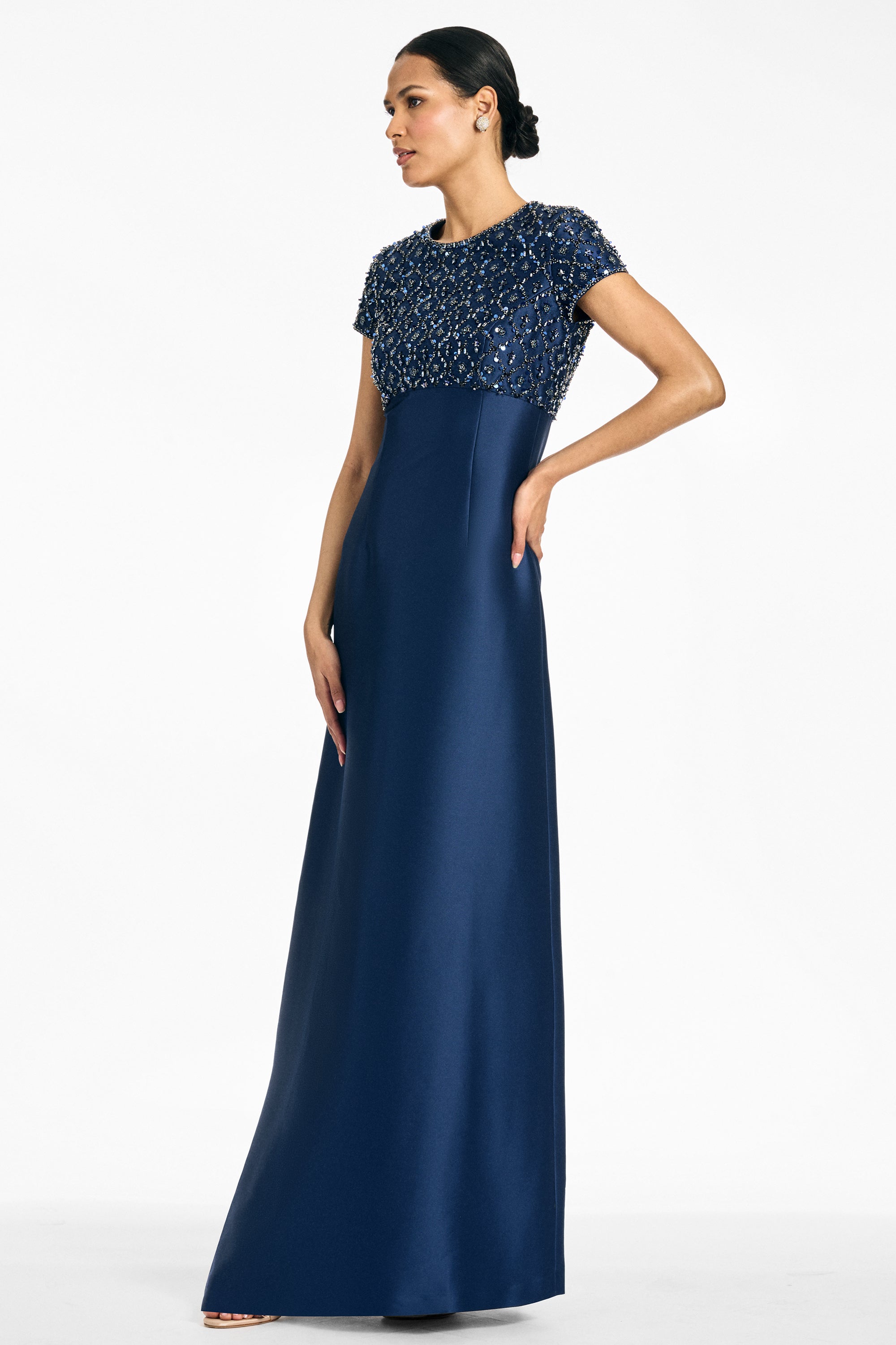 EMBELLISHED AMSTERDAM GOWN - NIGHT SKY