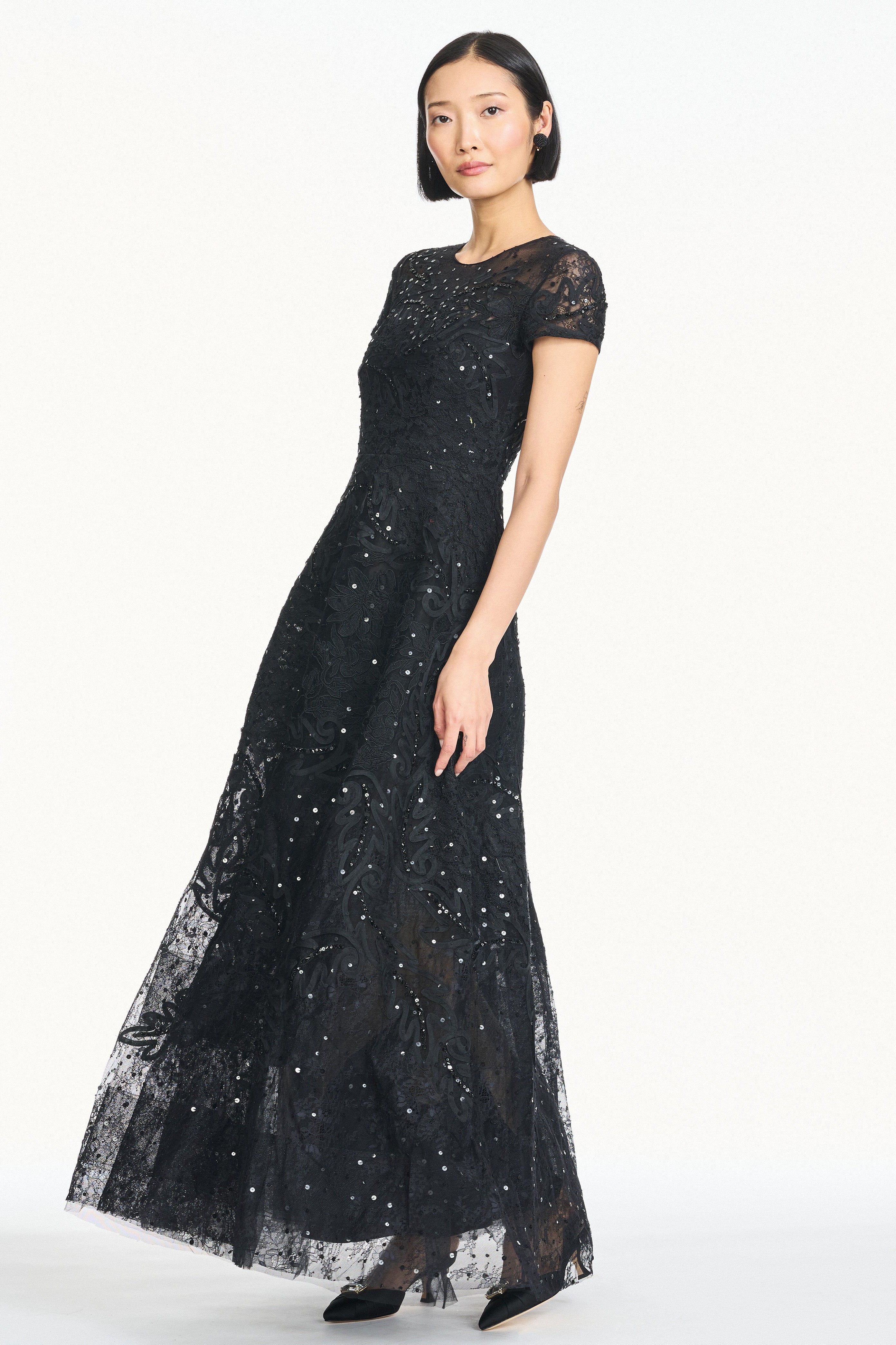 Elektra gown   noir
