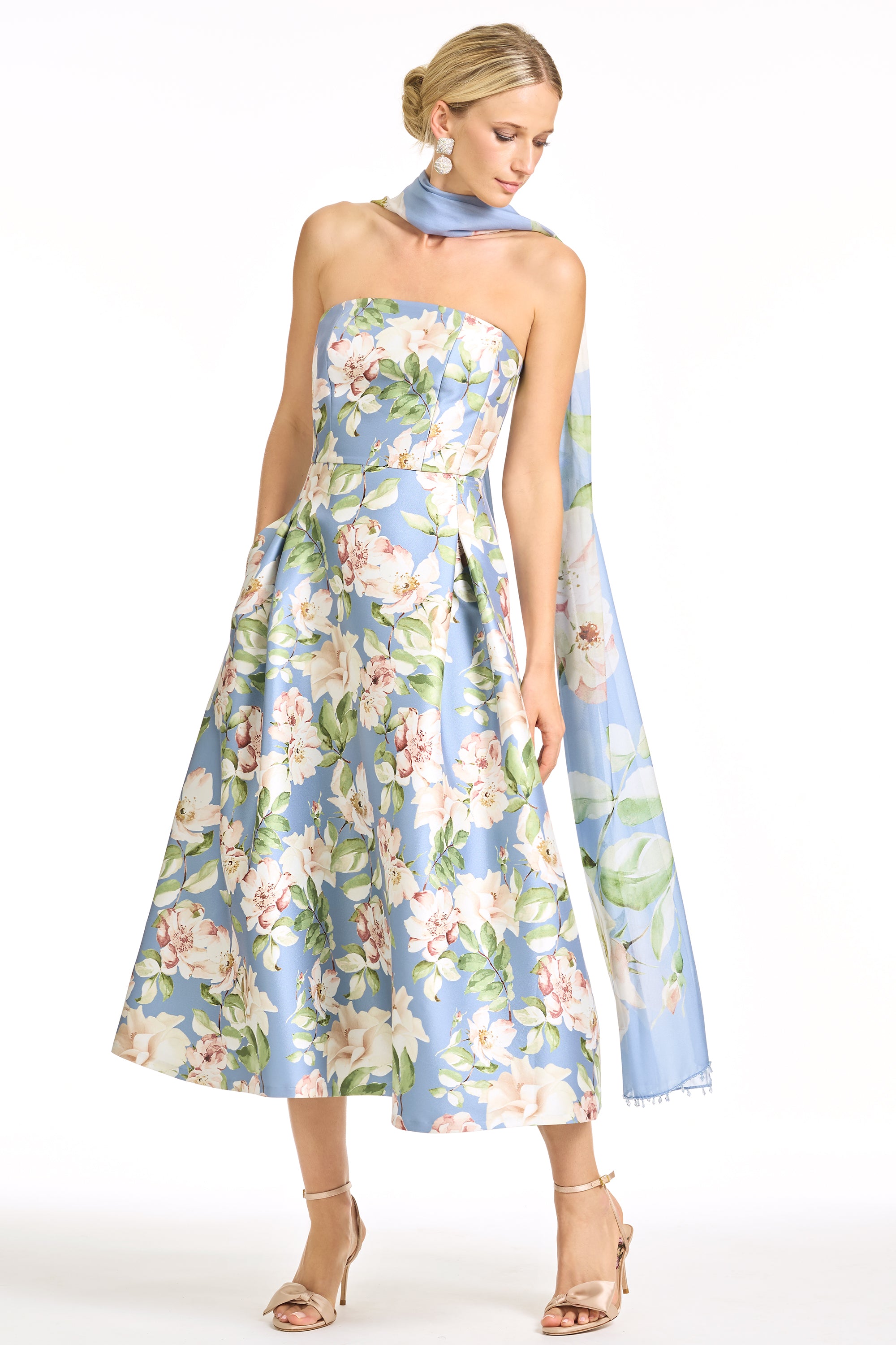 SHAY DRESS - TWILIGHT CAMELLIA