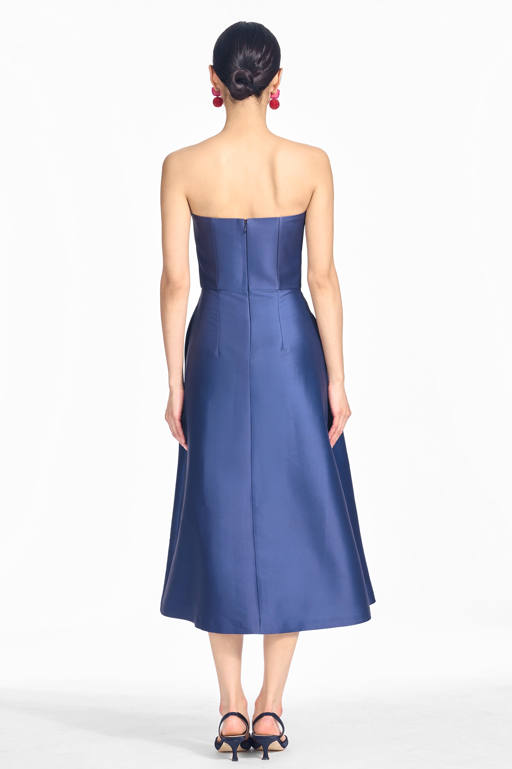Shay dress   crimson & crème bouquet