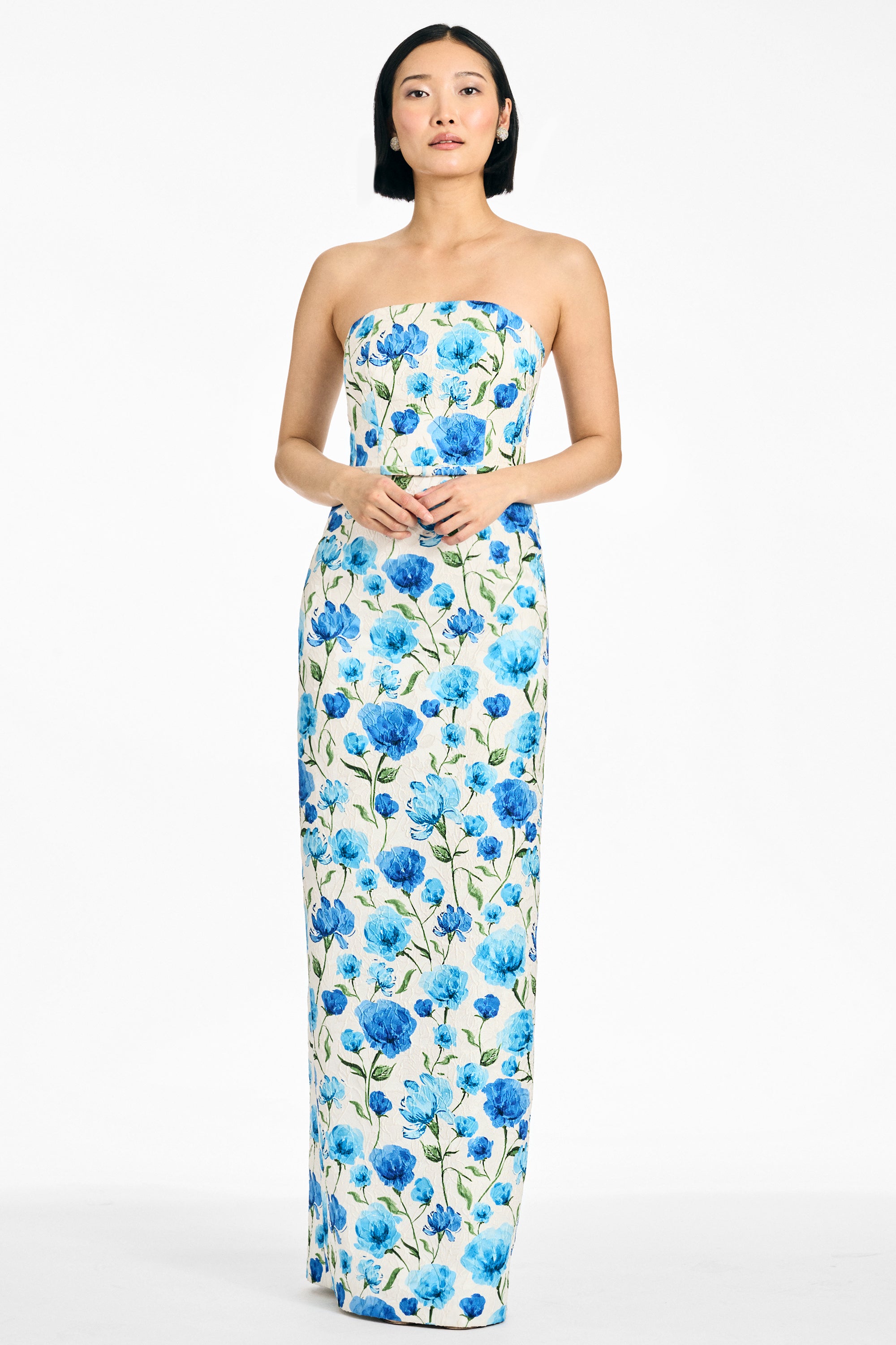 SOPHIA GOWN - SAPPHIRE POPPIES