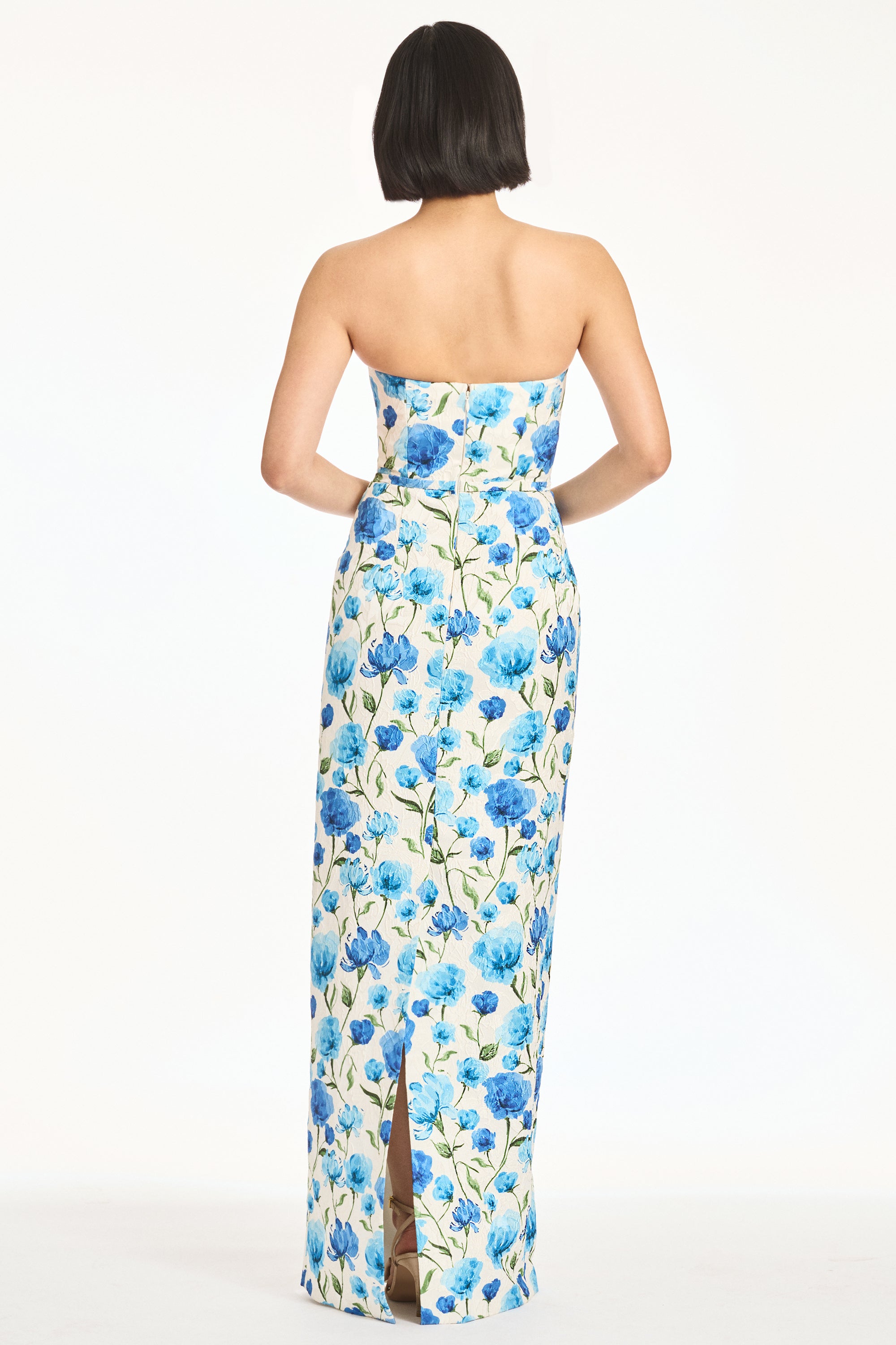 SOPHIA GOWN - SAPPHIRE POPPIES