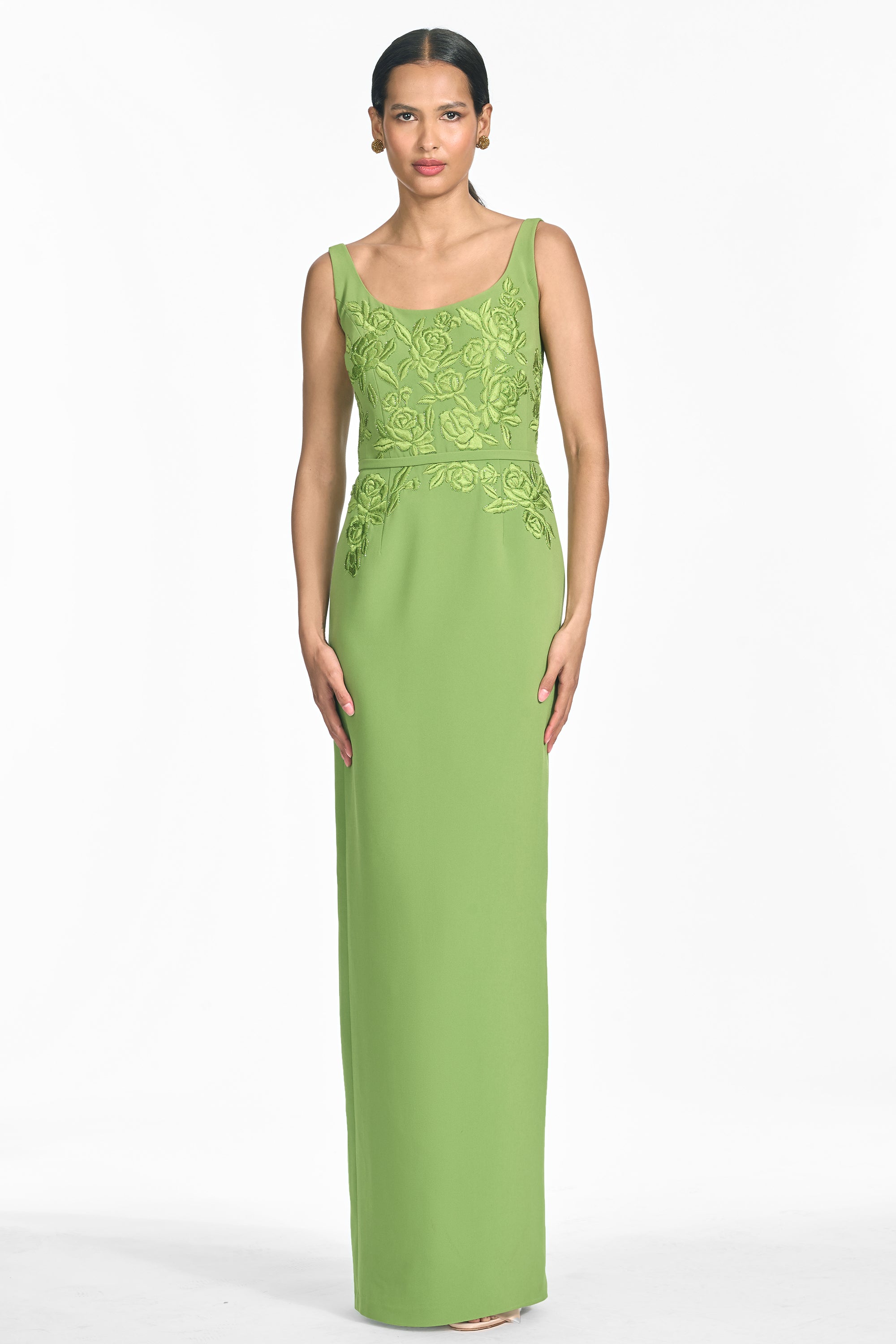 Lana reverie gown   wasabi