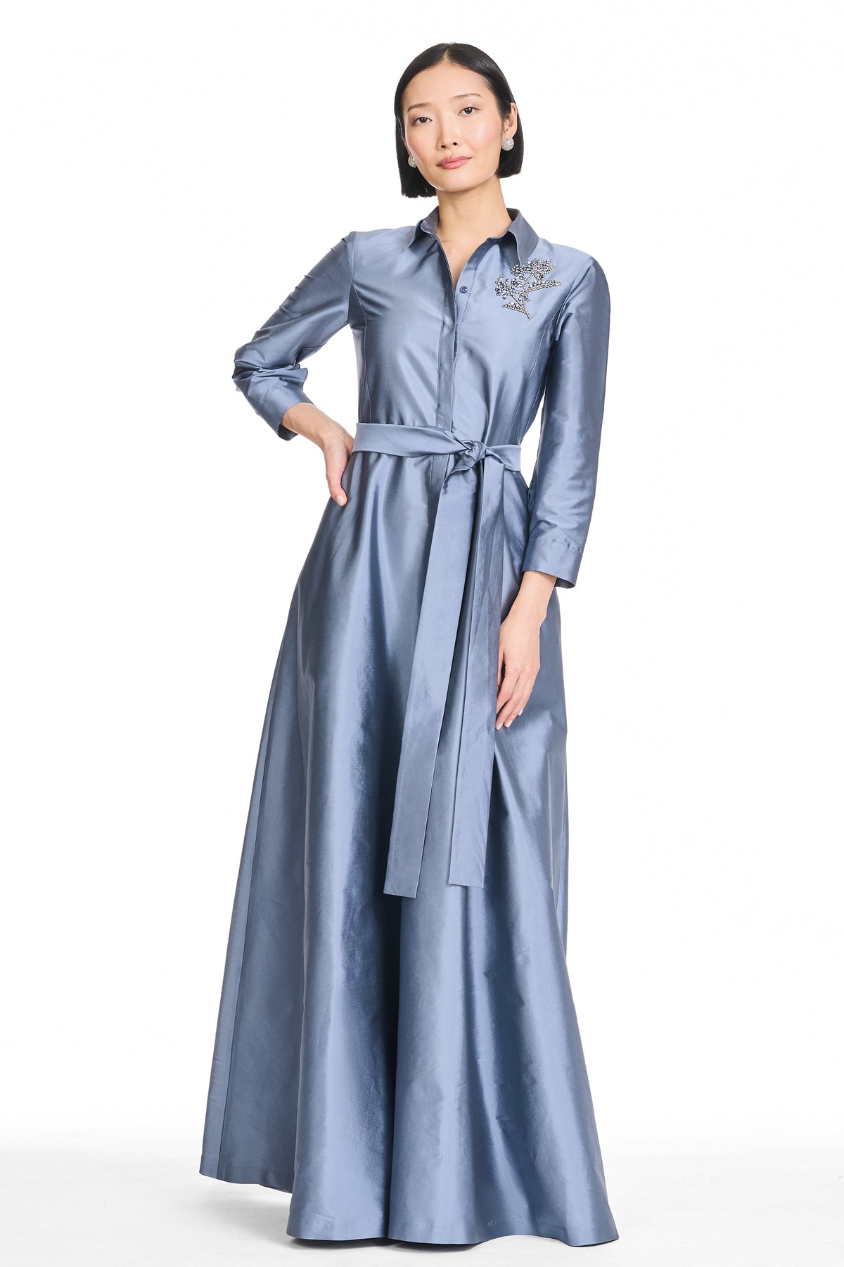 MAEVE GOWN - SLATE BLUE
