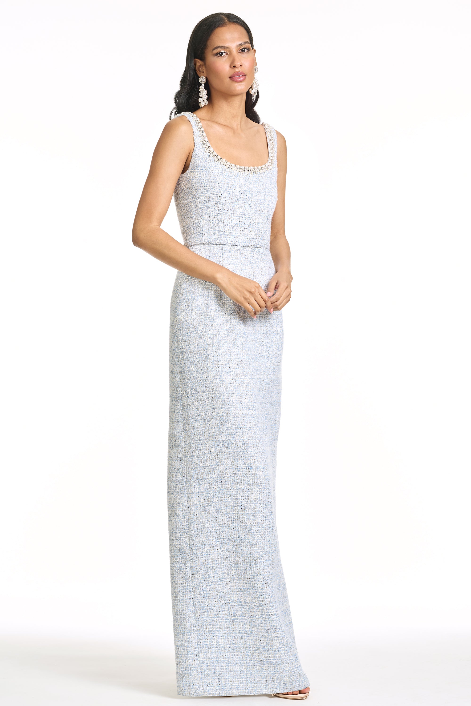 EMBELLISHED LANA GOWN - ICE BLUE