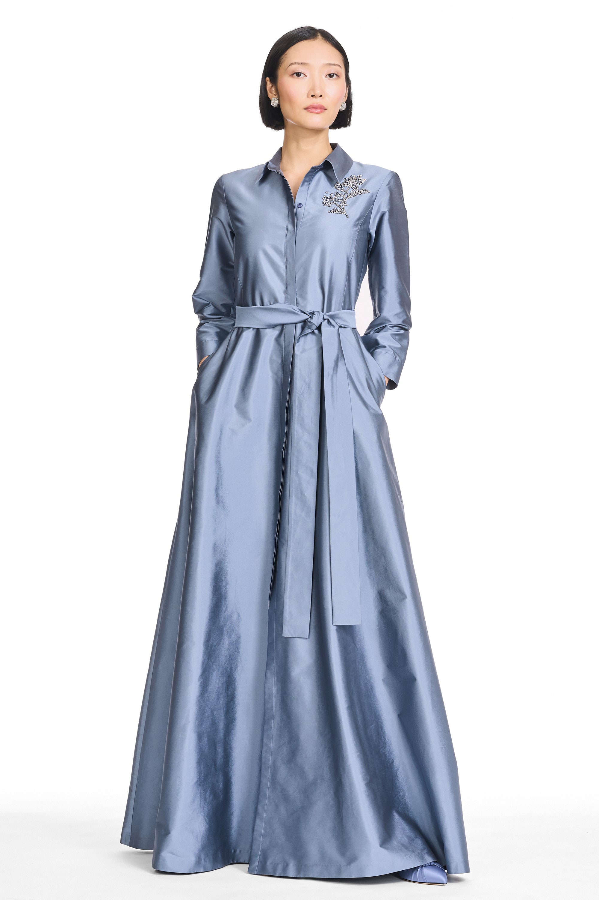MAEVE GOWN - SLATE BLUE
