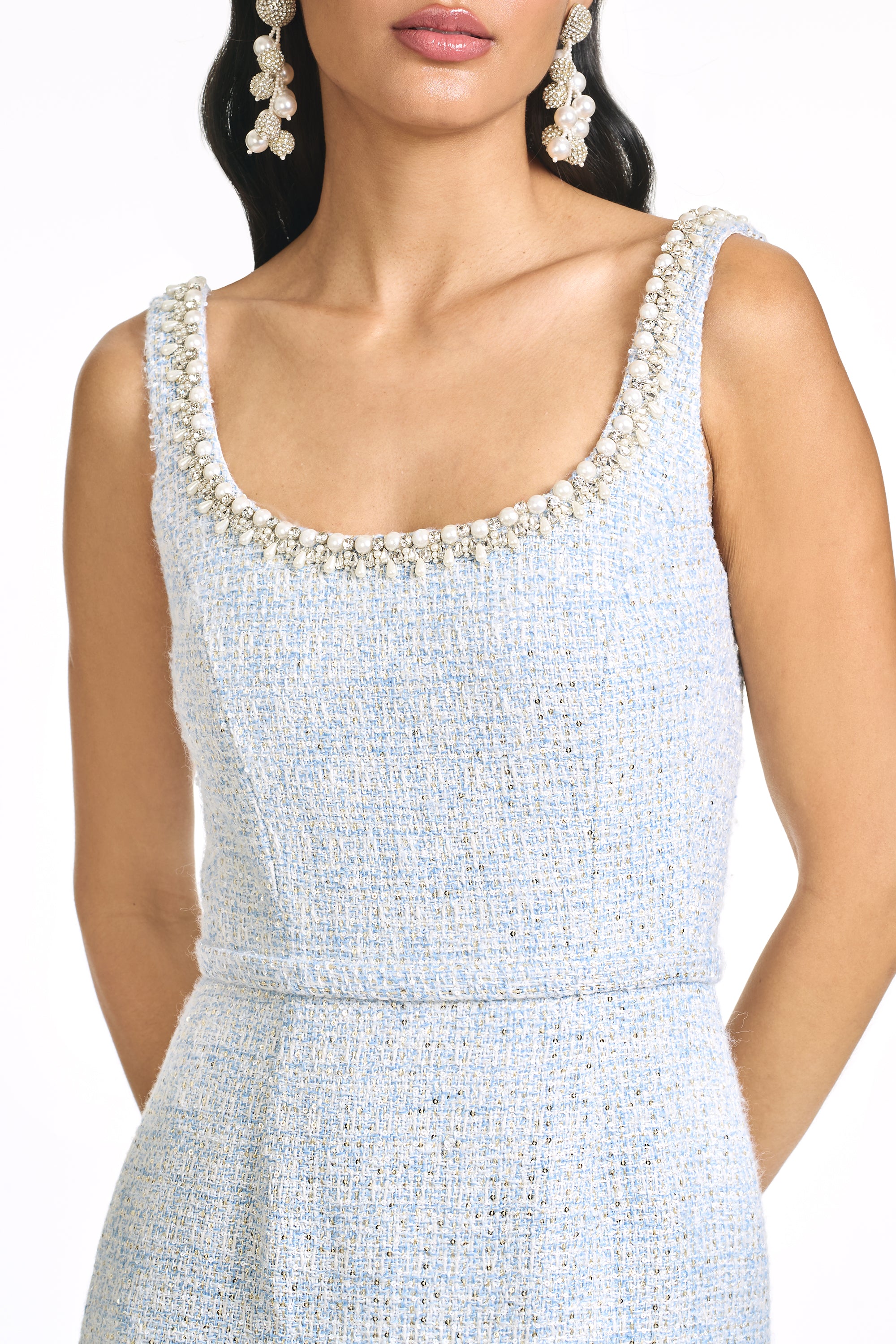 EMBELLISHED LANA GOWN - ICE BLUE