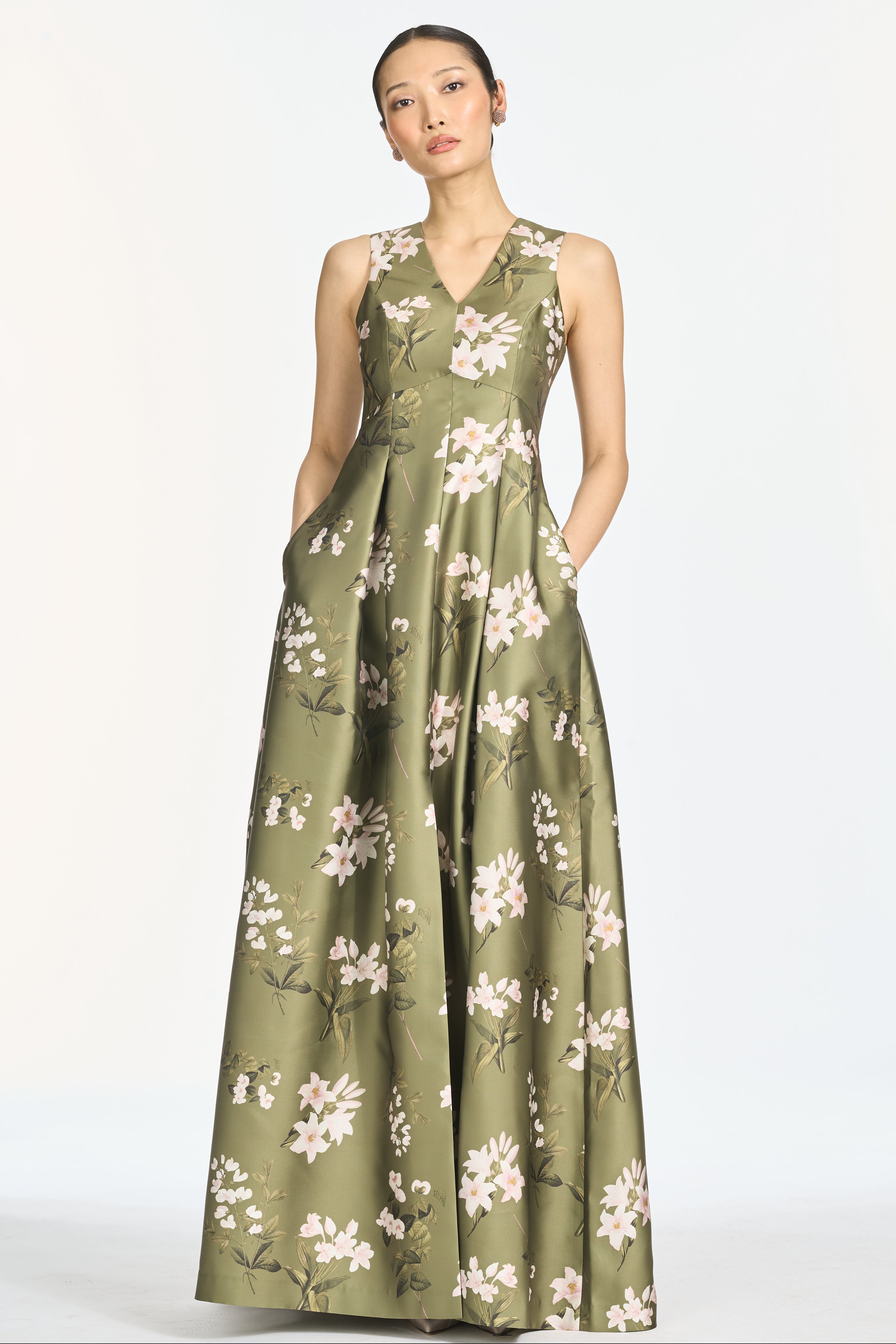 BROOKLYNNE GOWN - MOSS FORMOSA