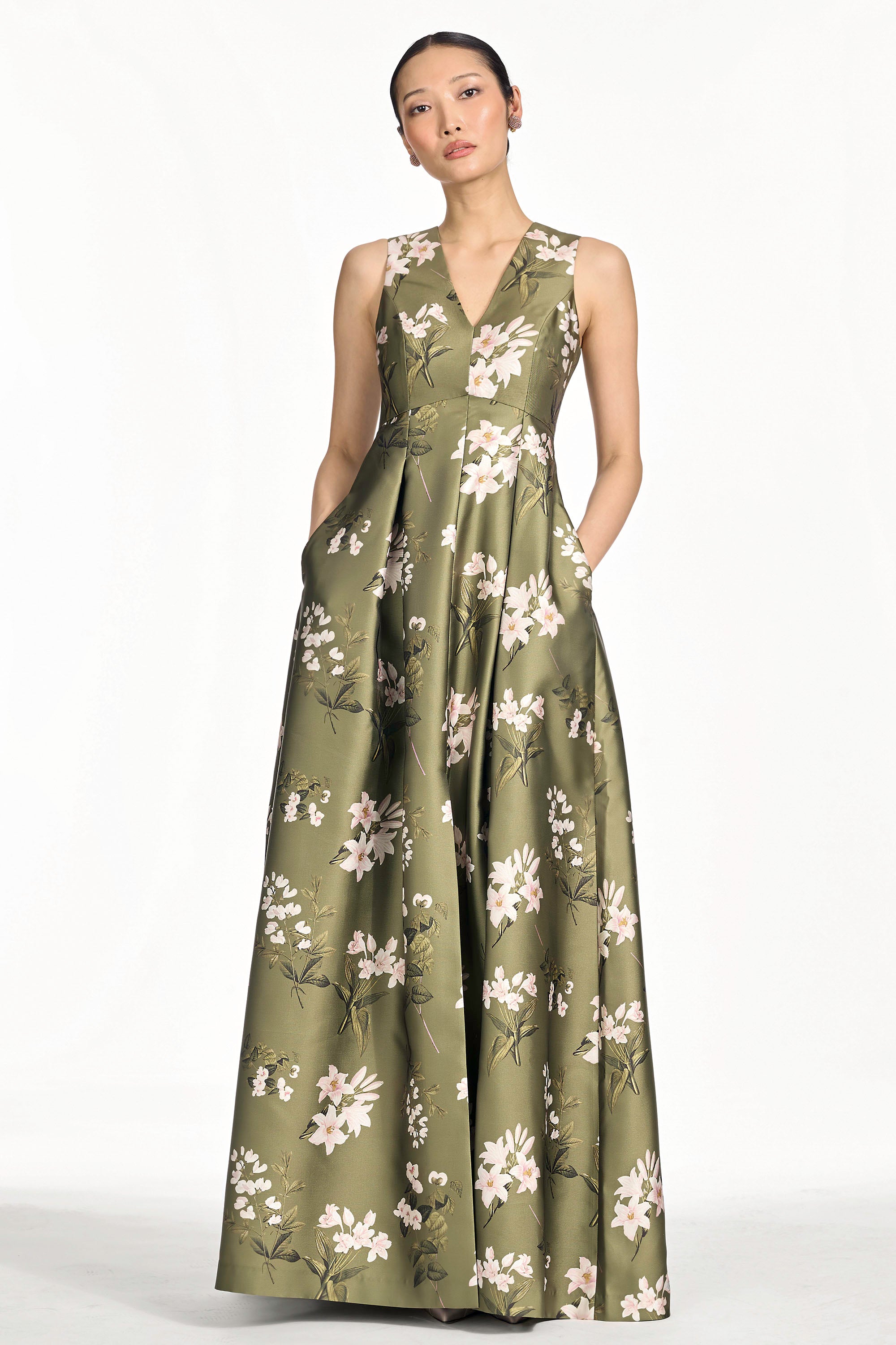 BROOKLYNNE GOWN - MOSS FORMOSA