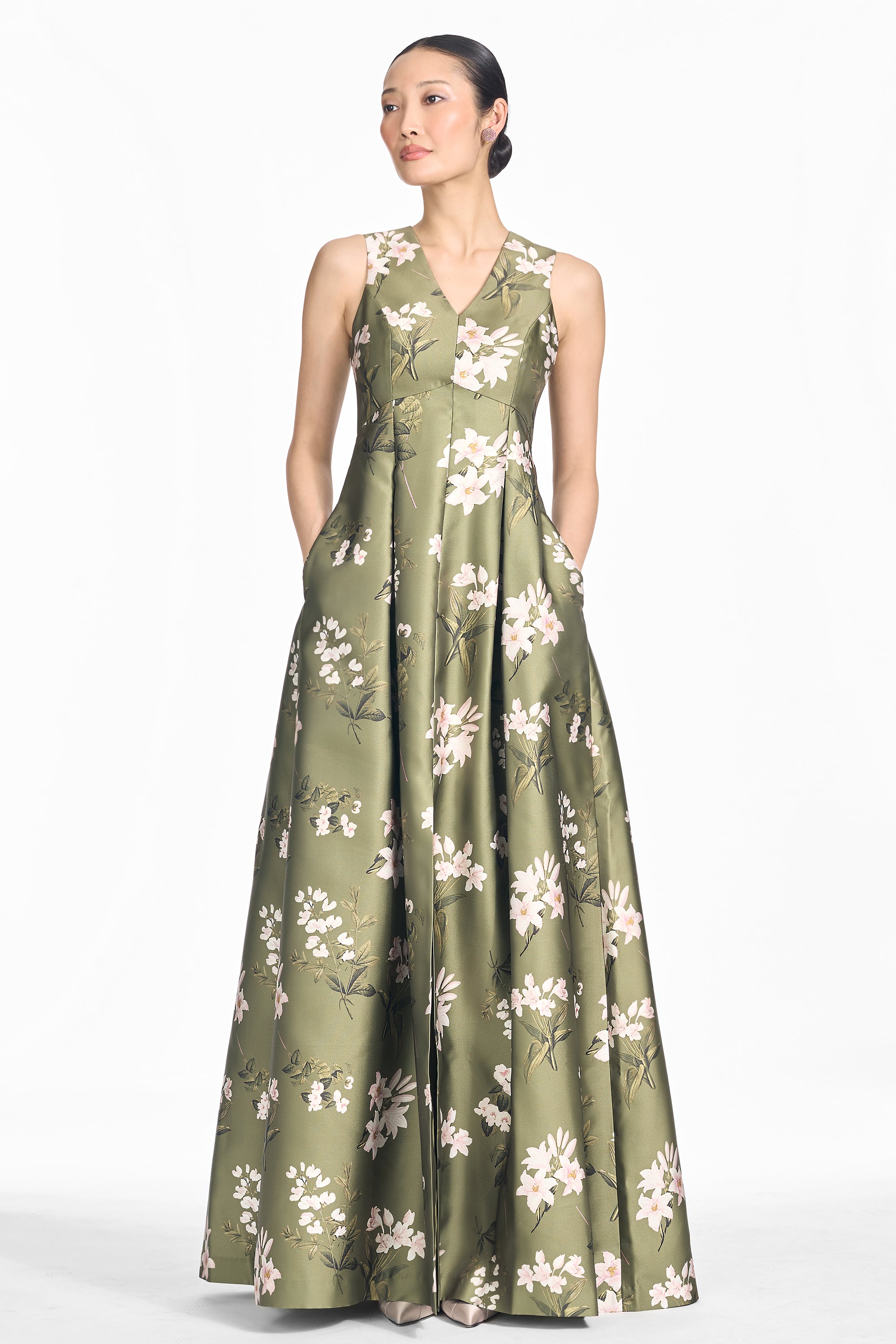 BROOKLYNNE GOWN - MOSS FORMOSA