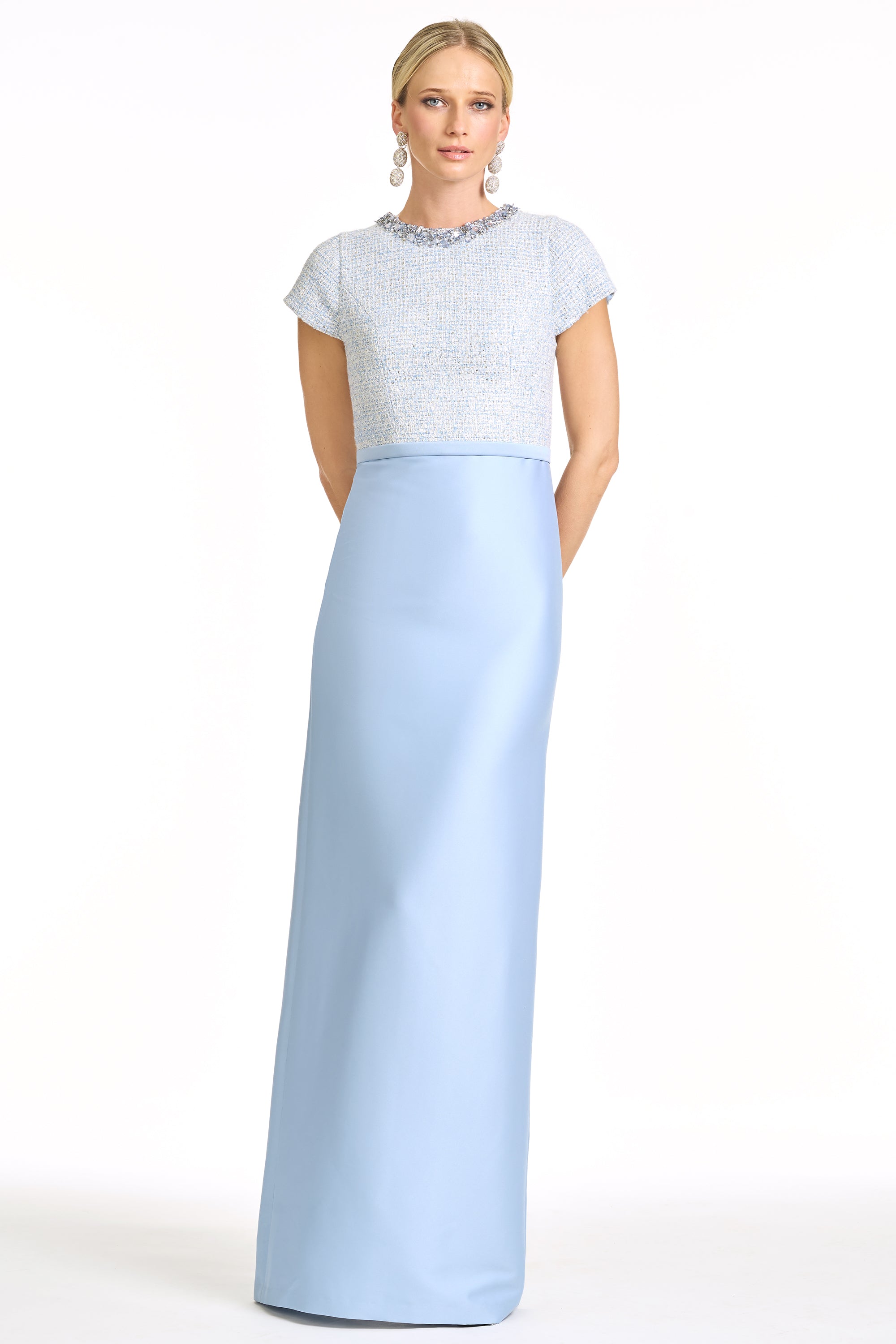 EMBELLISHED ASPEN GOWN - GLACIAL BLUE