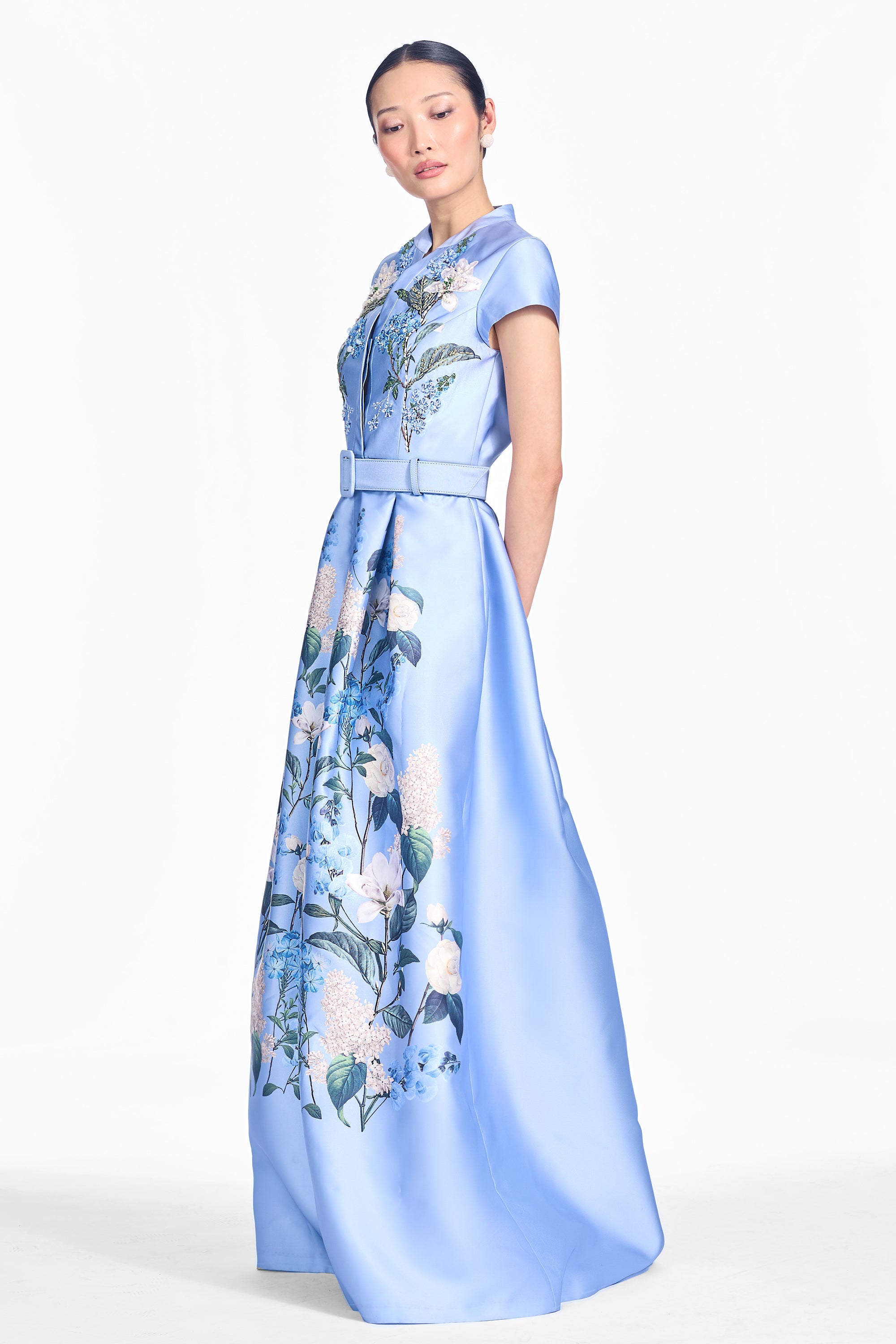 EMBELLISHED MARTA GOWN - OPAL FRESCO
