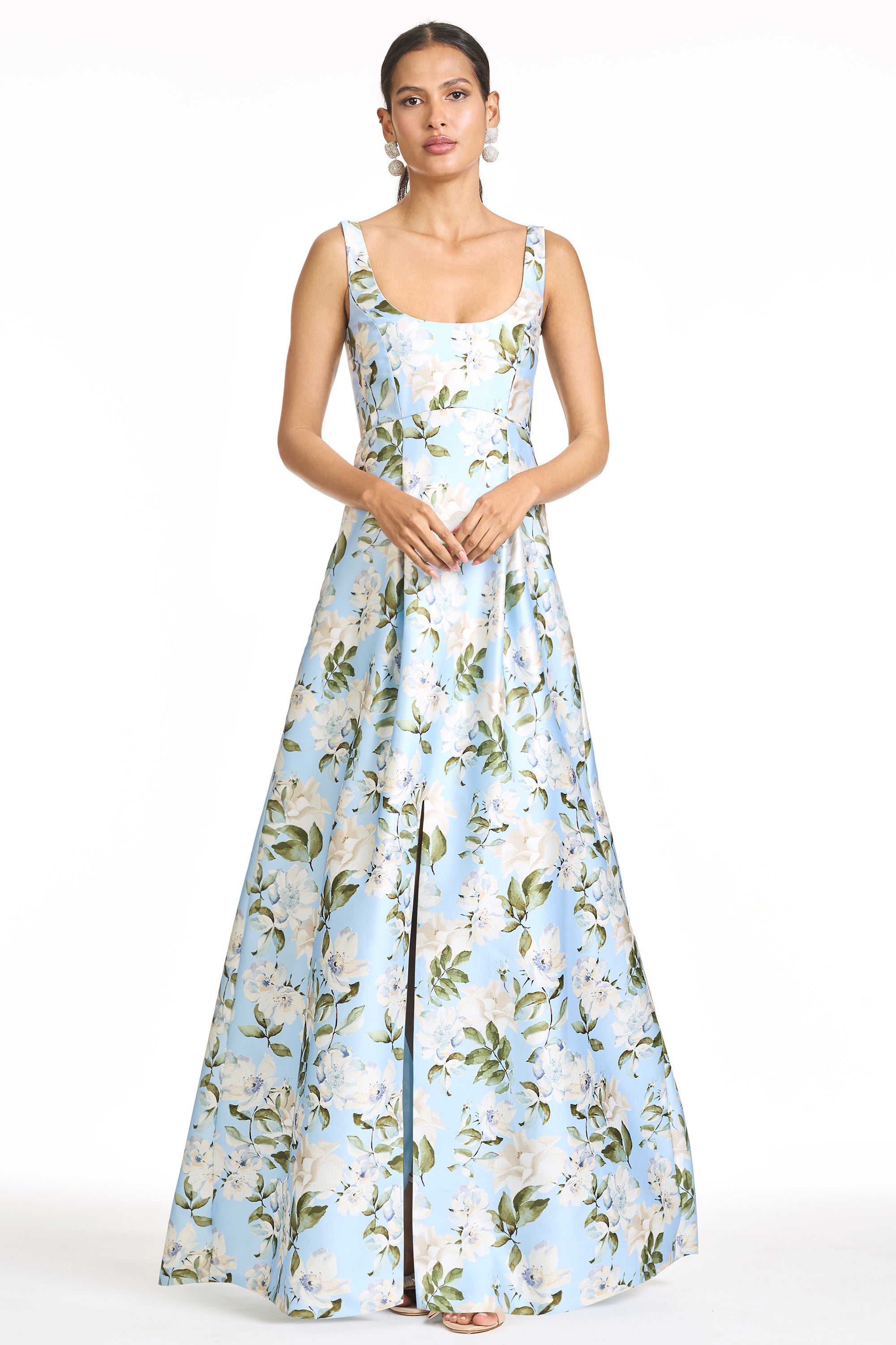 AURORA GOWN - SKY CAMELLIA