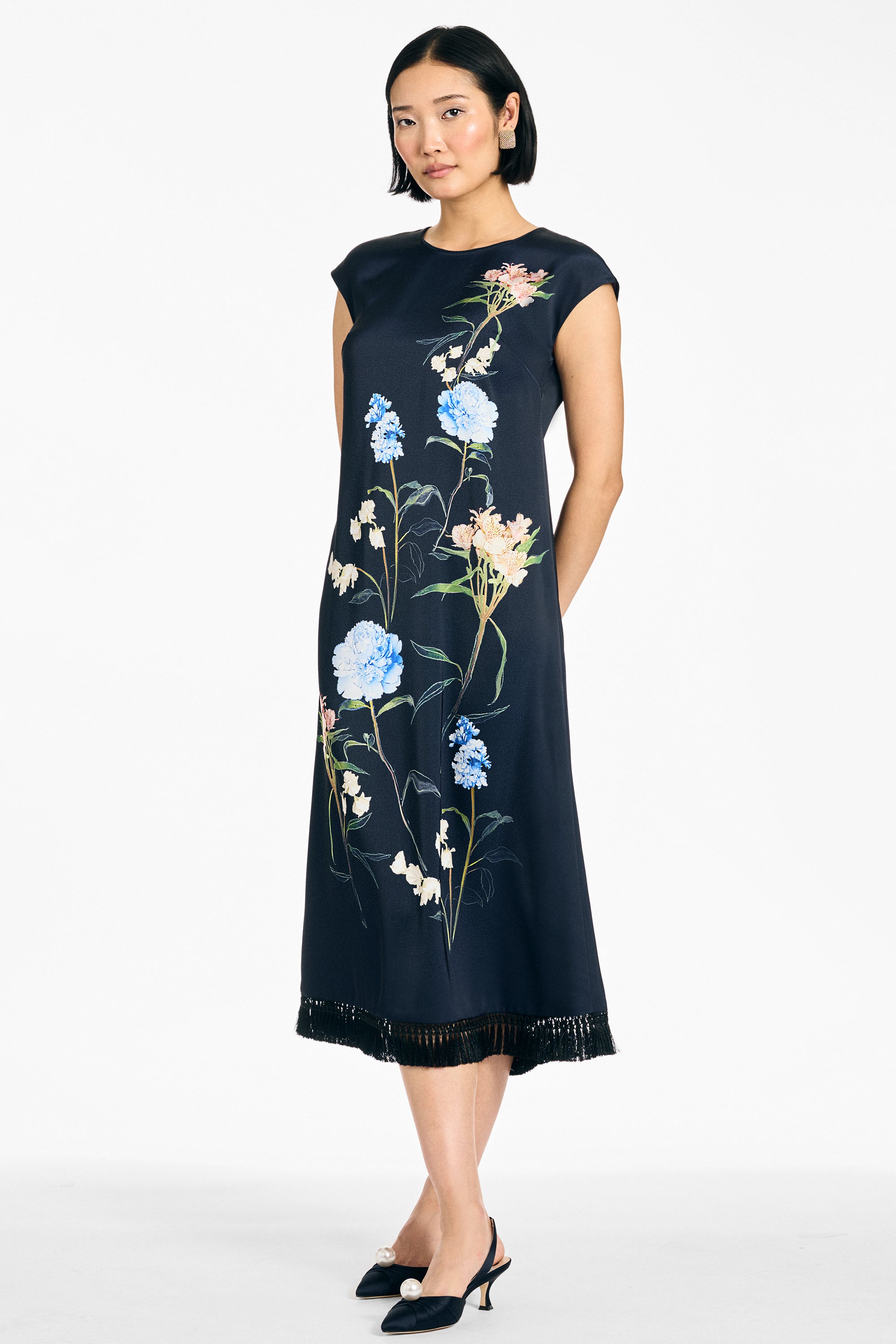 ANNETTE DRESS - BLOOMS IN BLUE