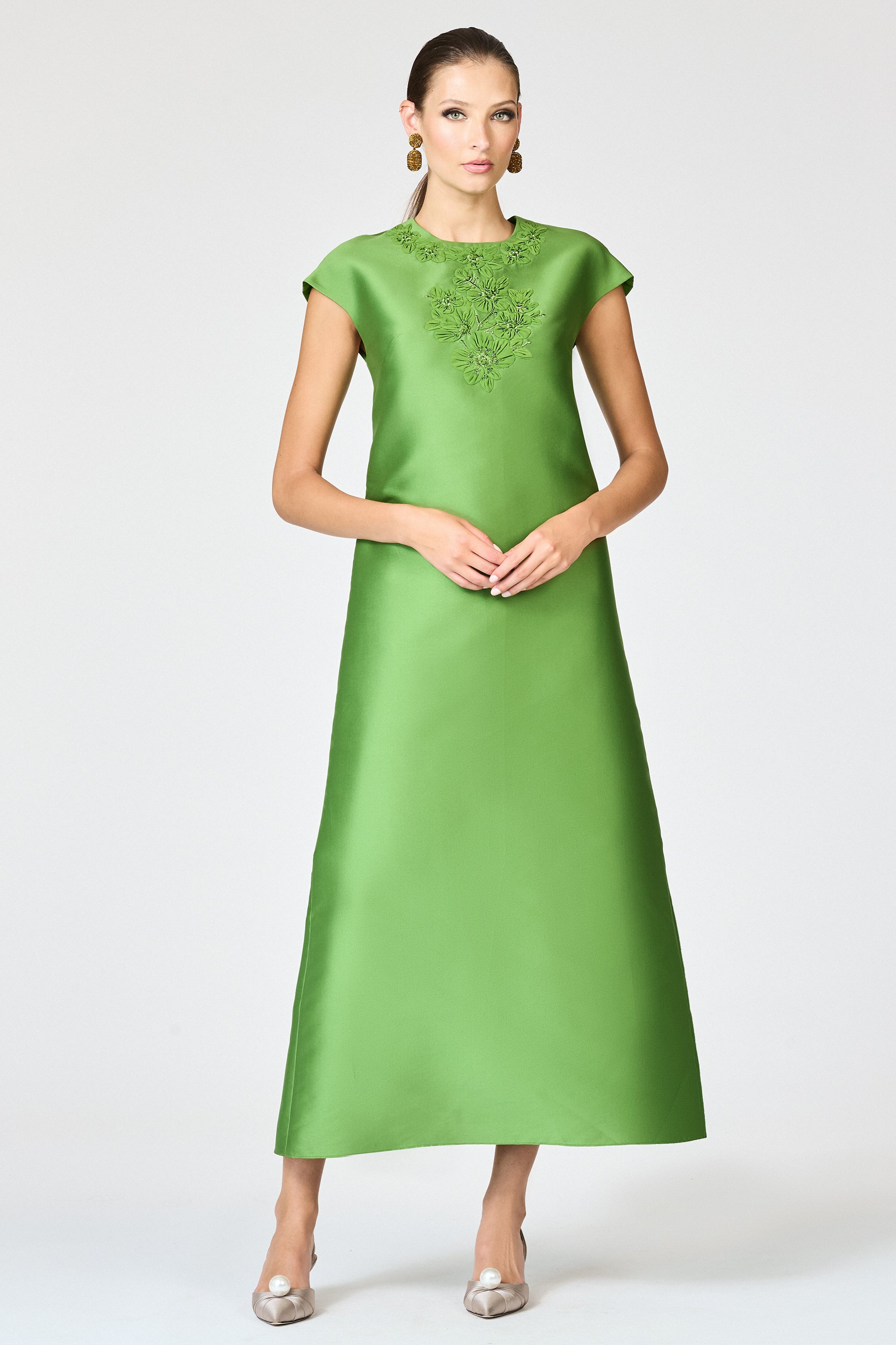 GWENDOLYN GOWN - GREEN GARNET