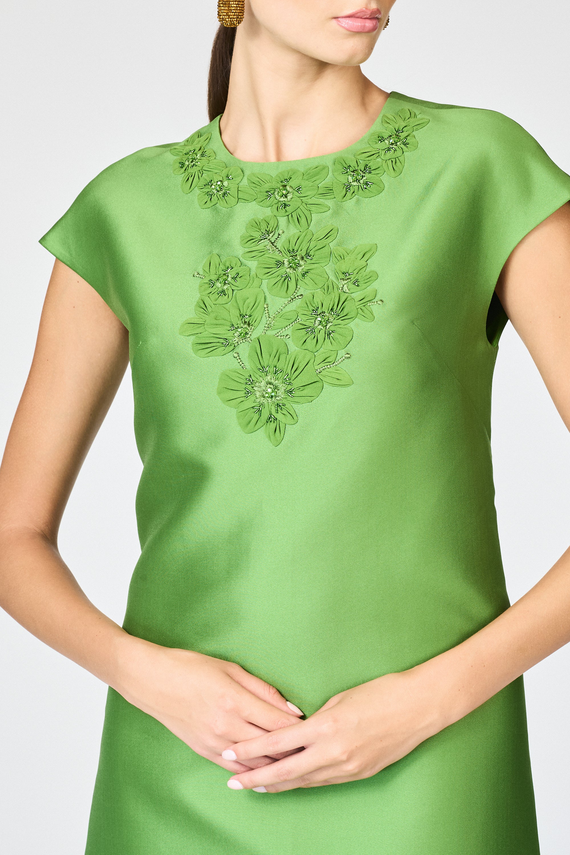 GWENDOLYN GOWN - GREEN GARNET