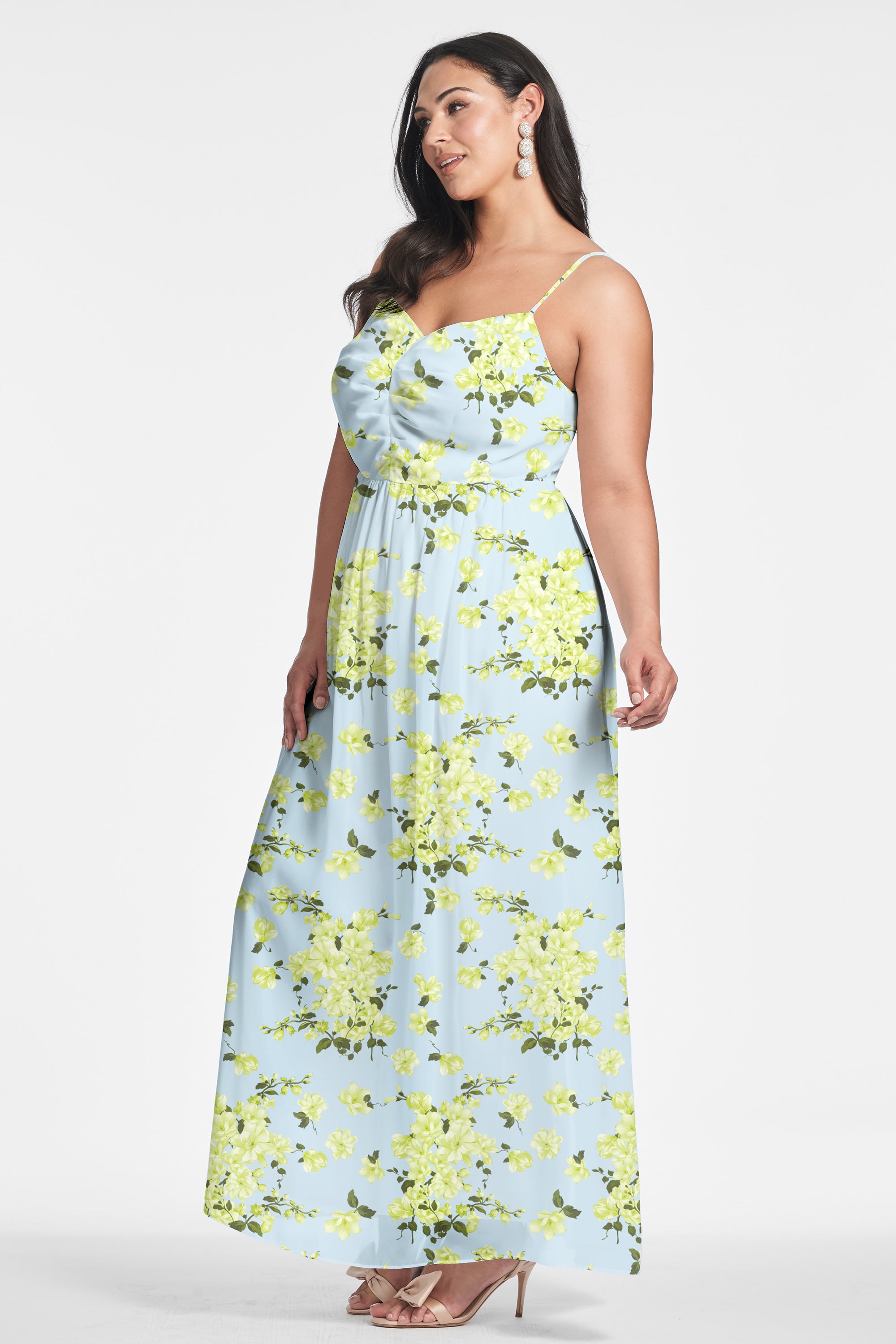 Sienna Gown - Sky Citrine Floral
