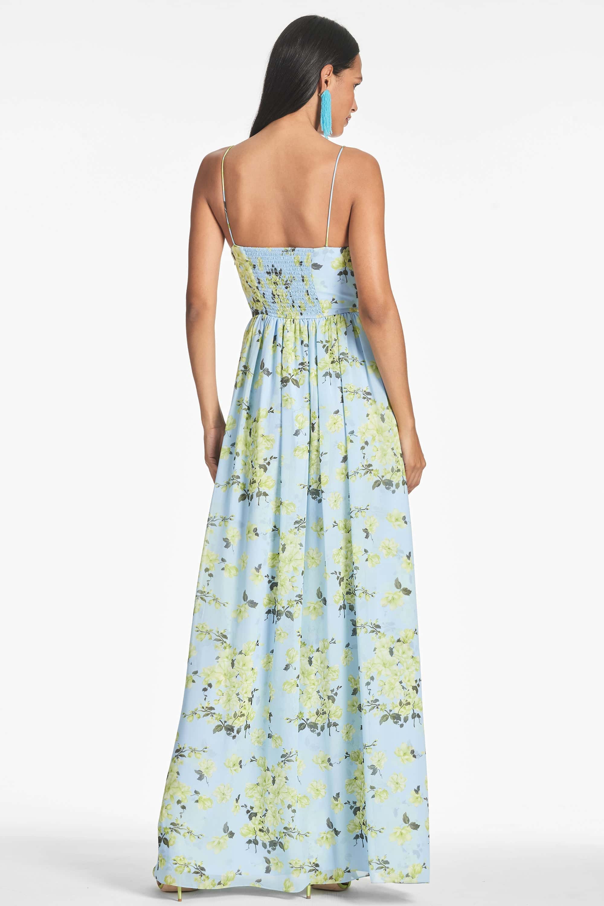 Sienna Gown - Sky Citrine Floral