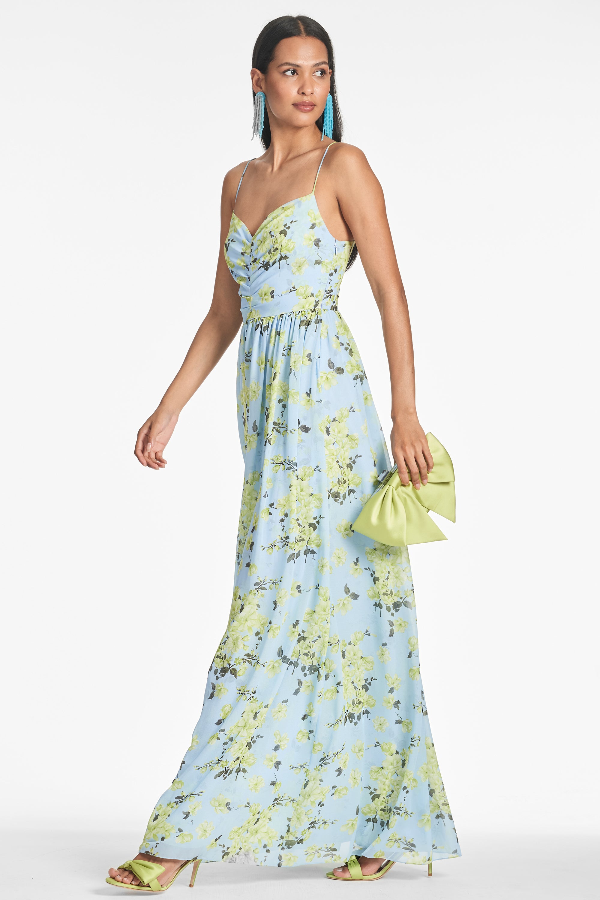 Sienna Gown - Sky Citrine Floral