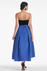 Siobhan Gown - Black/Cobalt