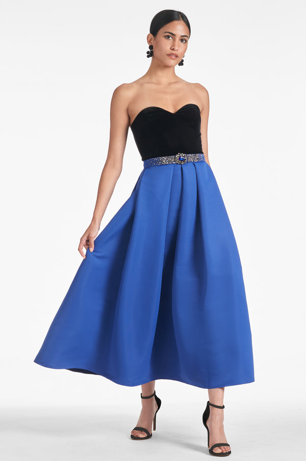 Siobhan Gown - Black/Cobalt