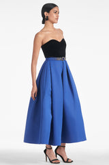 Siobhan Gown - Black/Cobalt