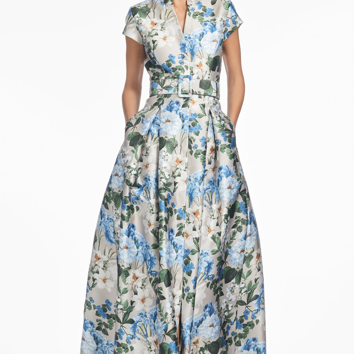 Sachin & Babi Marta Floral Print Gown - Dune and Dusk Petals Sachin & Babi Marta Floral Print Gown - Dune and Dusk Petals