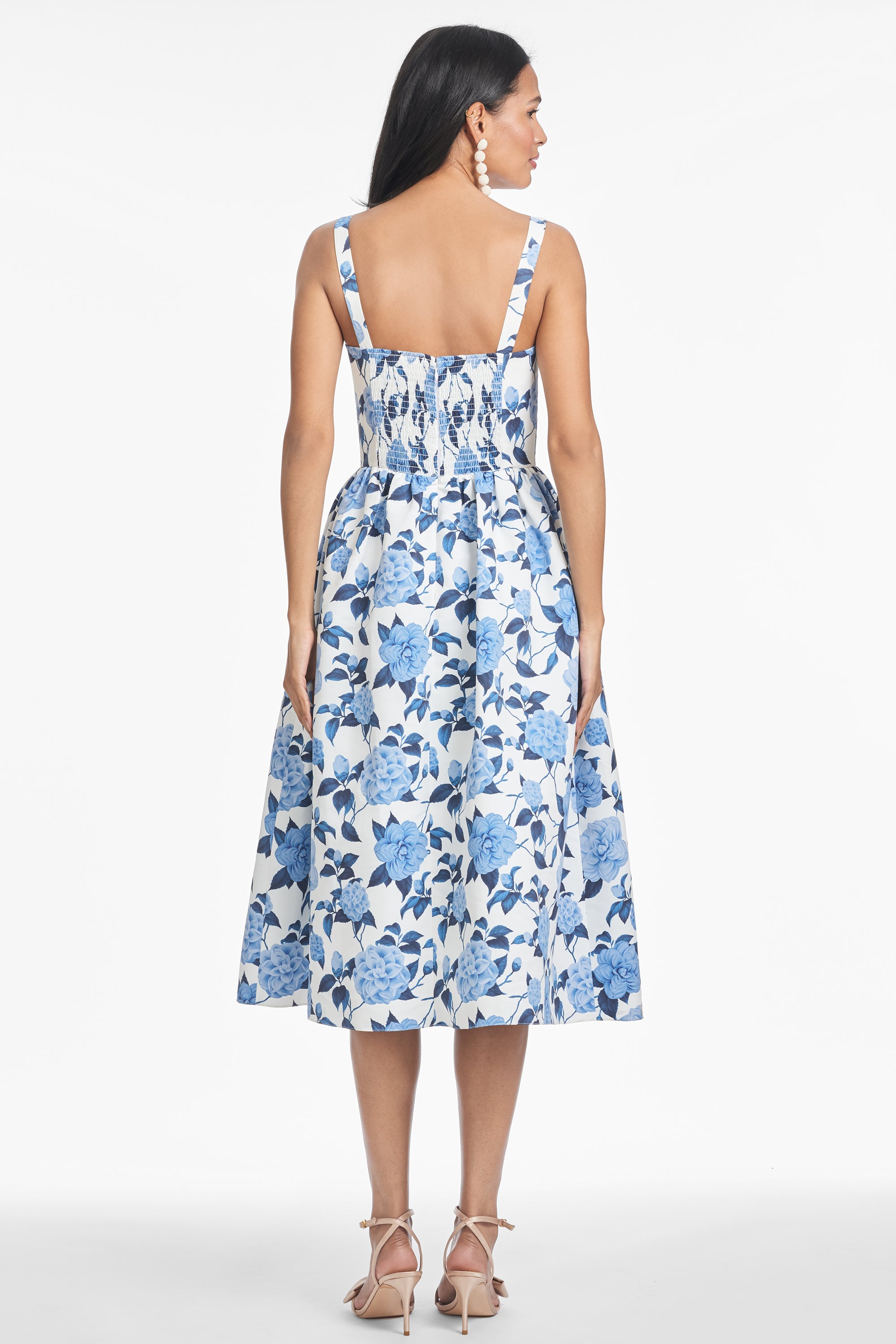 OLENA DRESS - DELFT BLUE BEGONIA