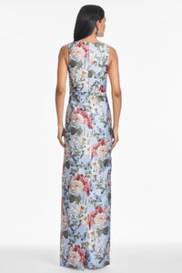 ADELLYN GOWN - POWDER BLUE BOUQUET