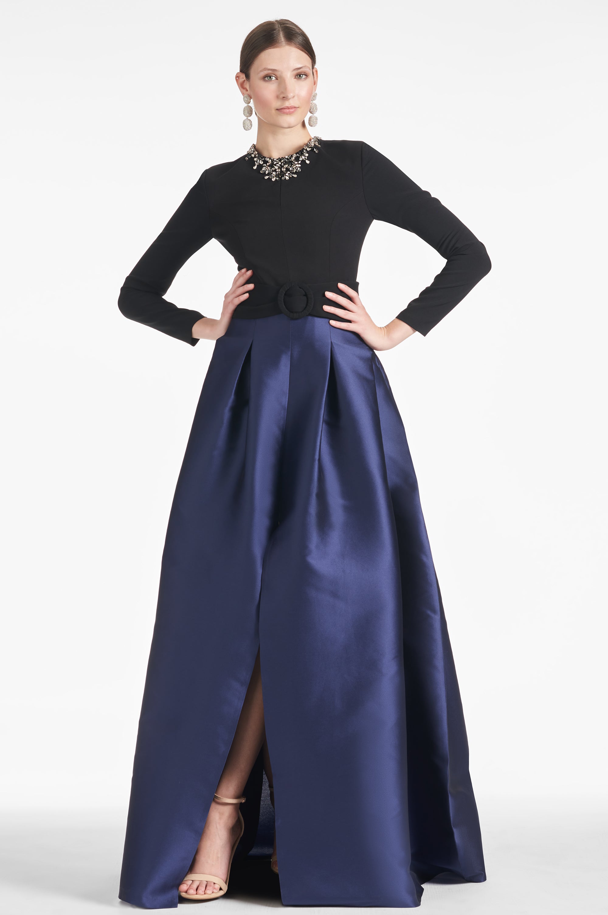 Victoria Gown in Black/Navy Sachin & Babi