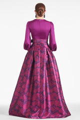 Zoe Gown - Sparkling Grape/Magenta Bloom