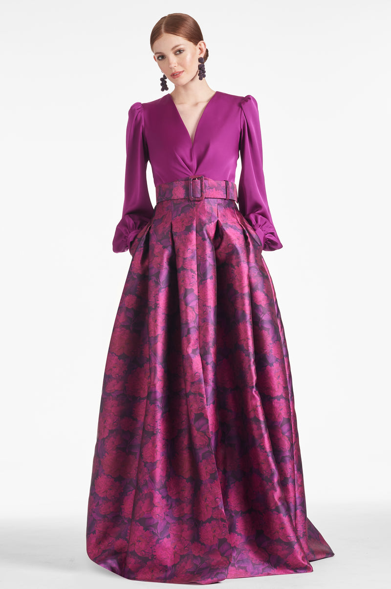 Zoe Gown - Sparkling Grape/Magenta Bloom
