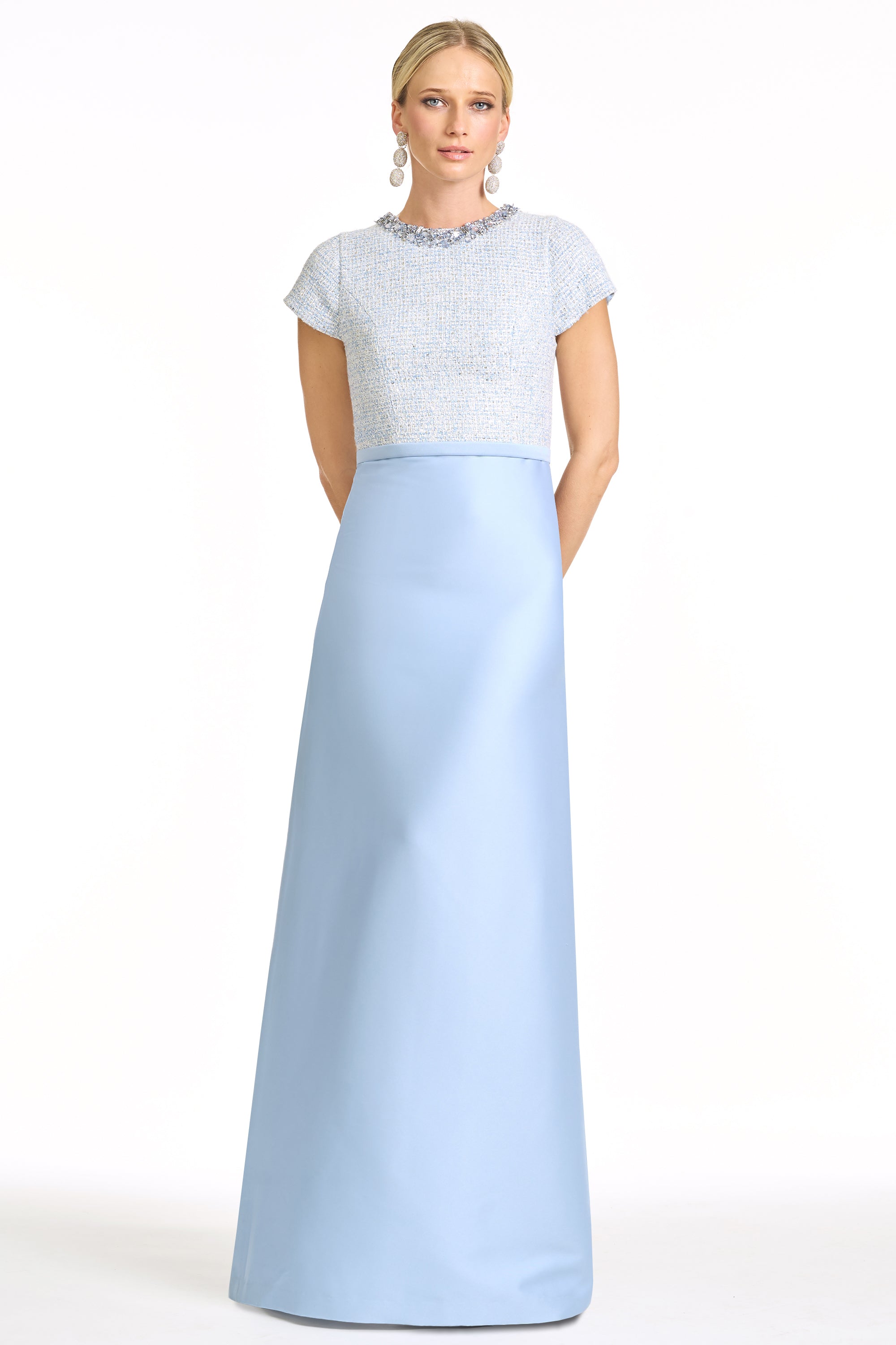 EMBELLISHED ASPEN GOWN - GLACIAL BLUE