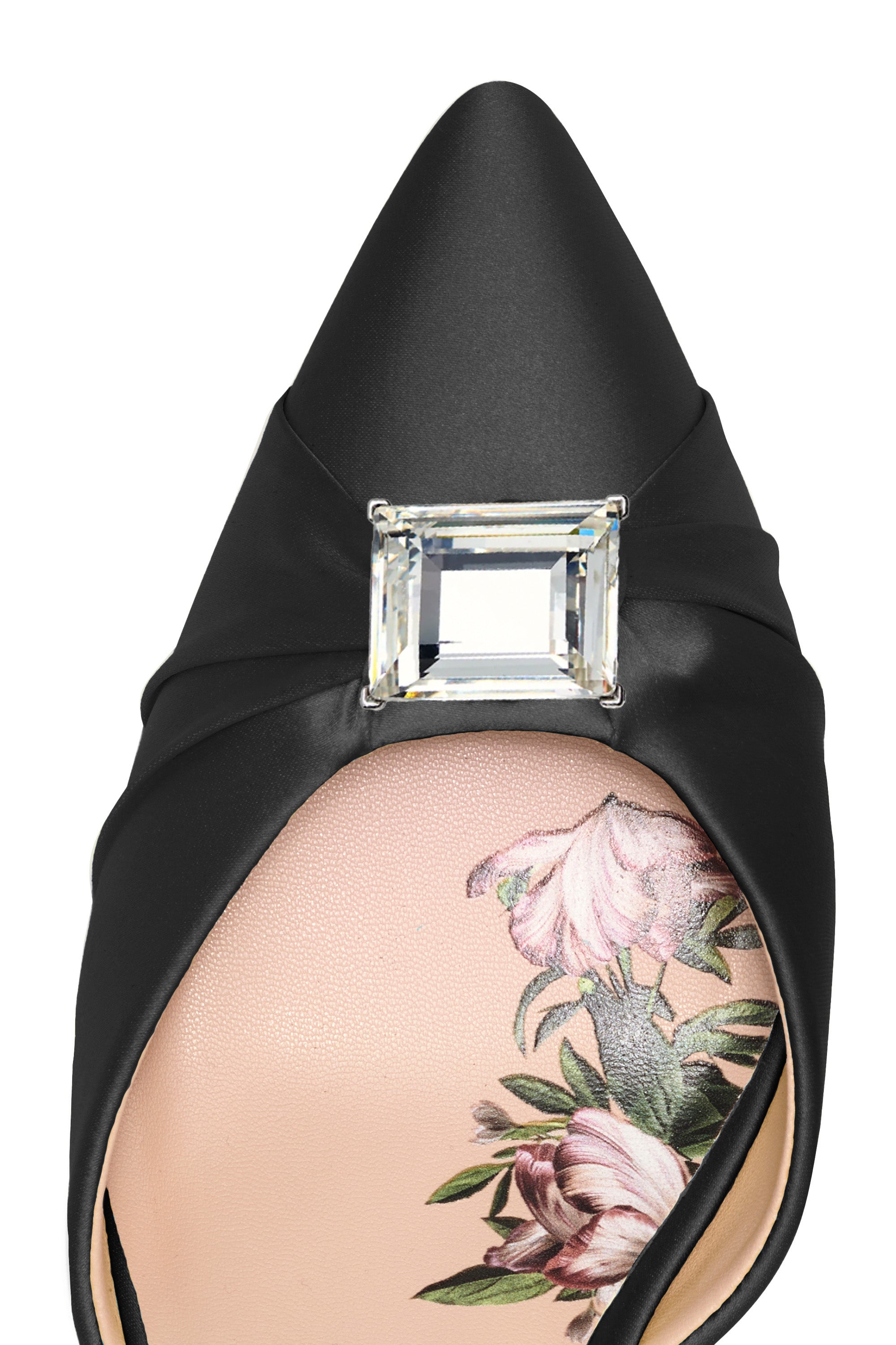 YORK KITTEN HEEL - BLACK